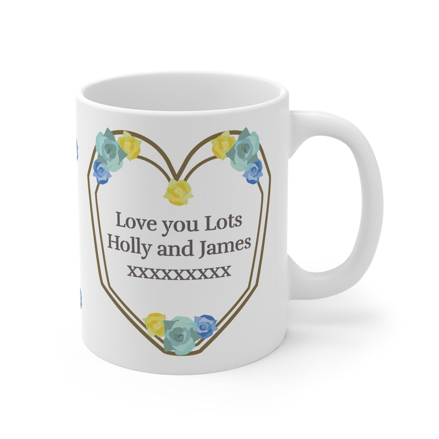 Printify Mug 11oz Super Nan Floral 11oz Mug