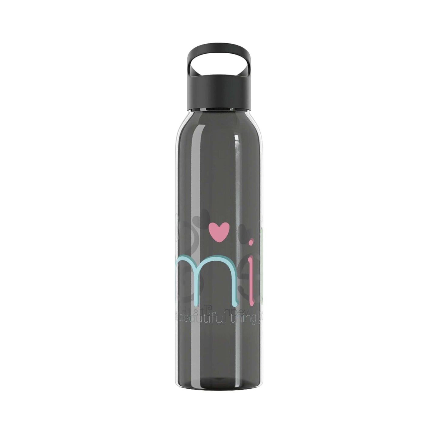 Printify Mug 21.9oz / Black Smile Water Bottle