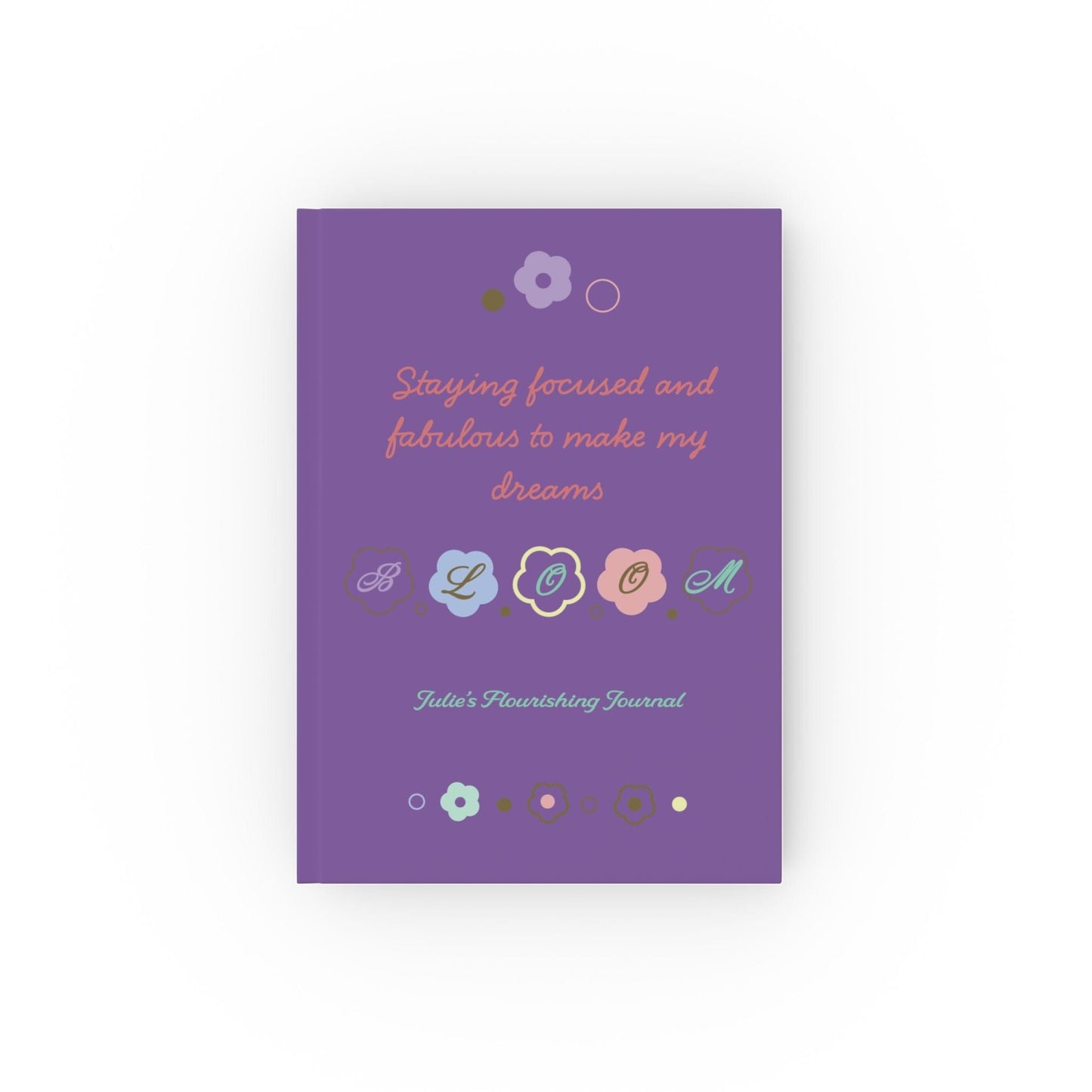 Printify Paper products Graph / 5.2" x 7.4" Personalised Make Dreams Bloom Journal