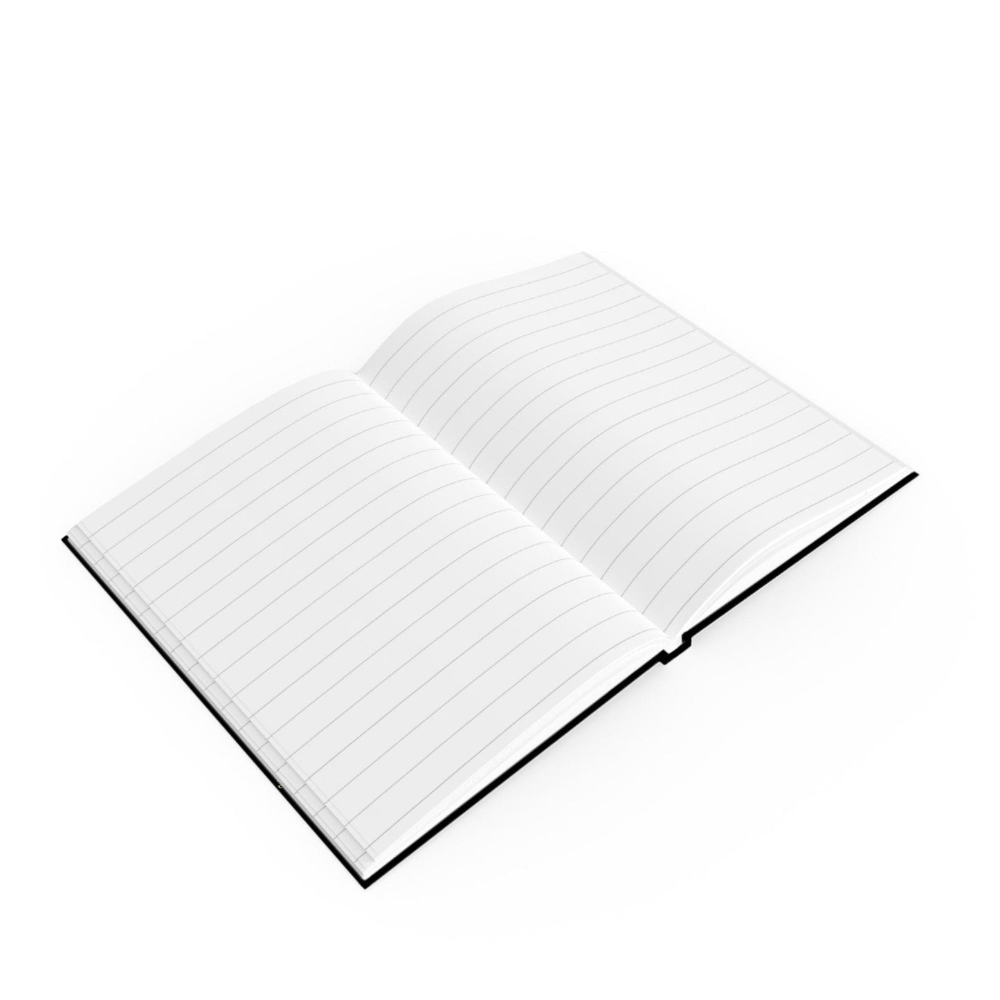 Printify Paper products Love Love Slogan Notebook Black