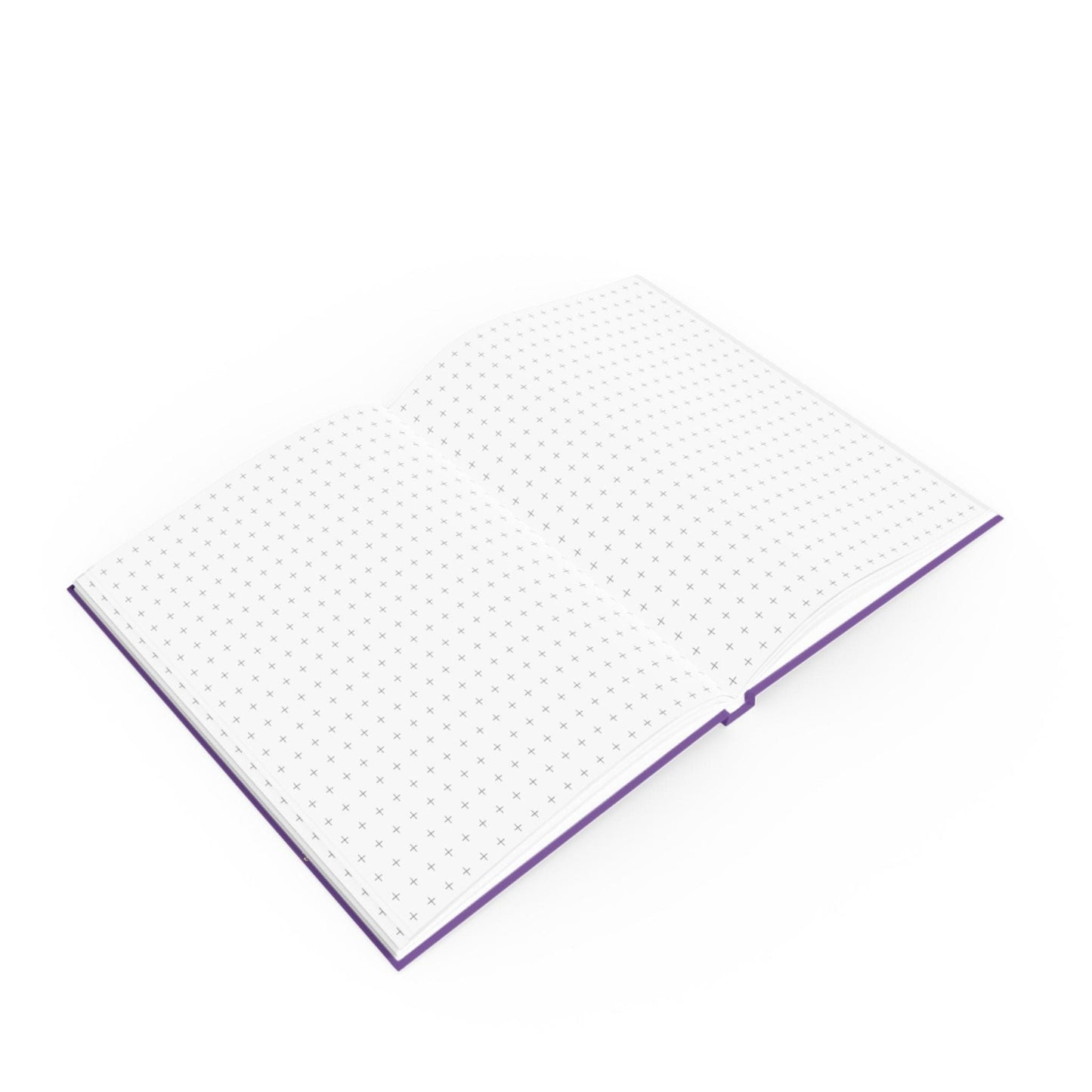 Printify Paper products Love Love Slogan Notebook Purple