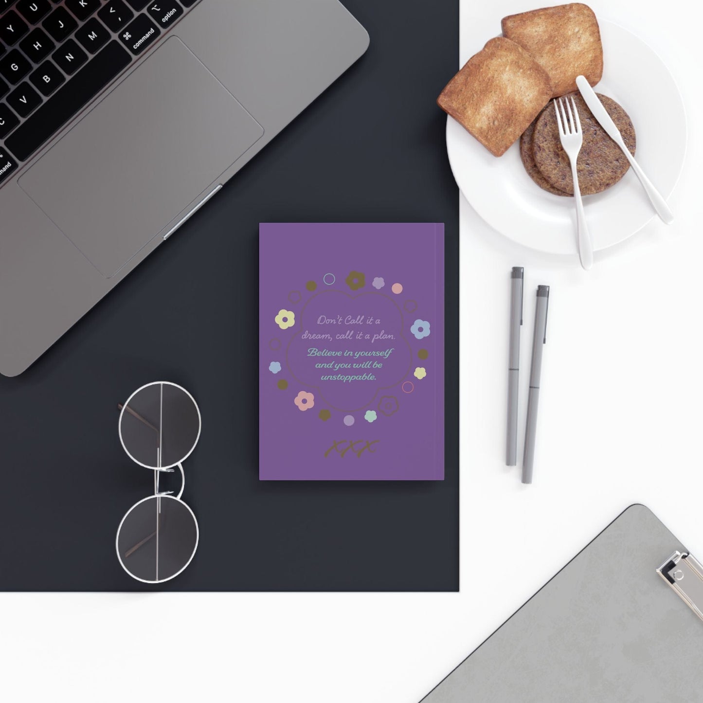 Printify Paper products Personalised Make Dreams Bloom Journal