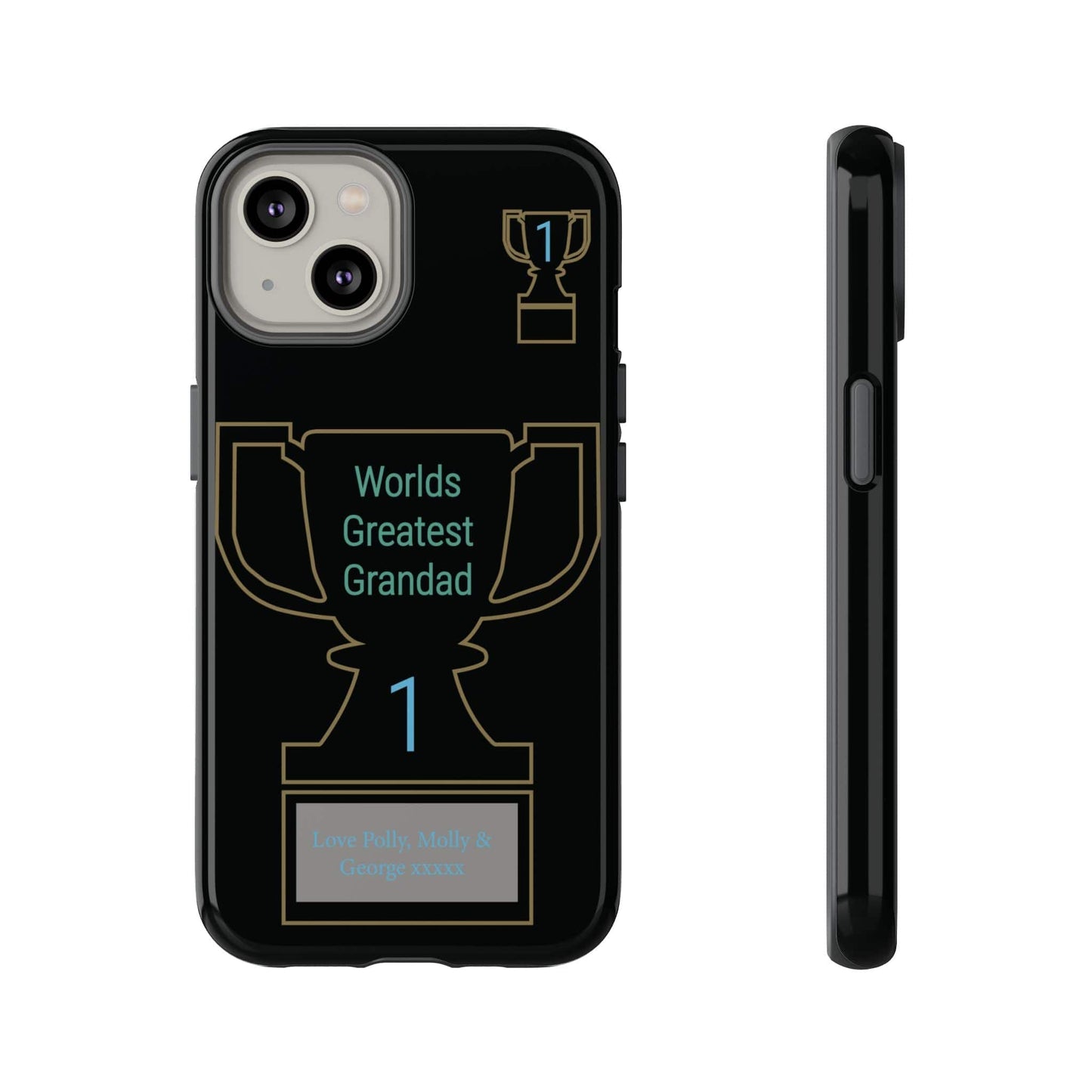 Printify Phone Case iPhone 14 / Glossy Personalised Worlds Greatest Grandad iPhone Case