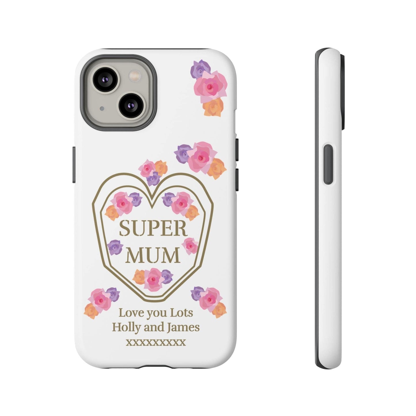 Printify Phone Case iPhone 14 / Matte Personalised Super Mum iphone Case