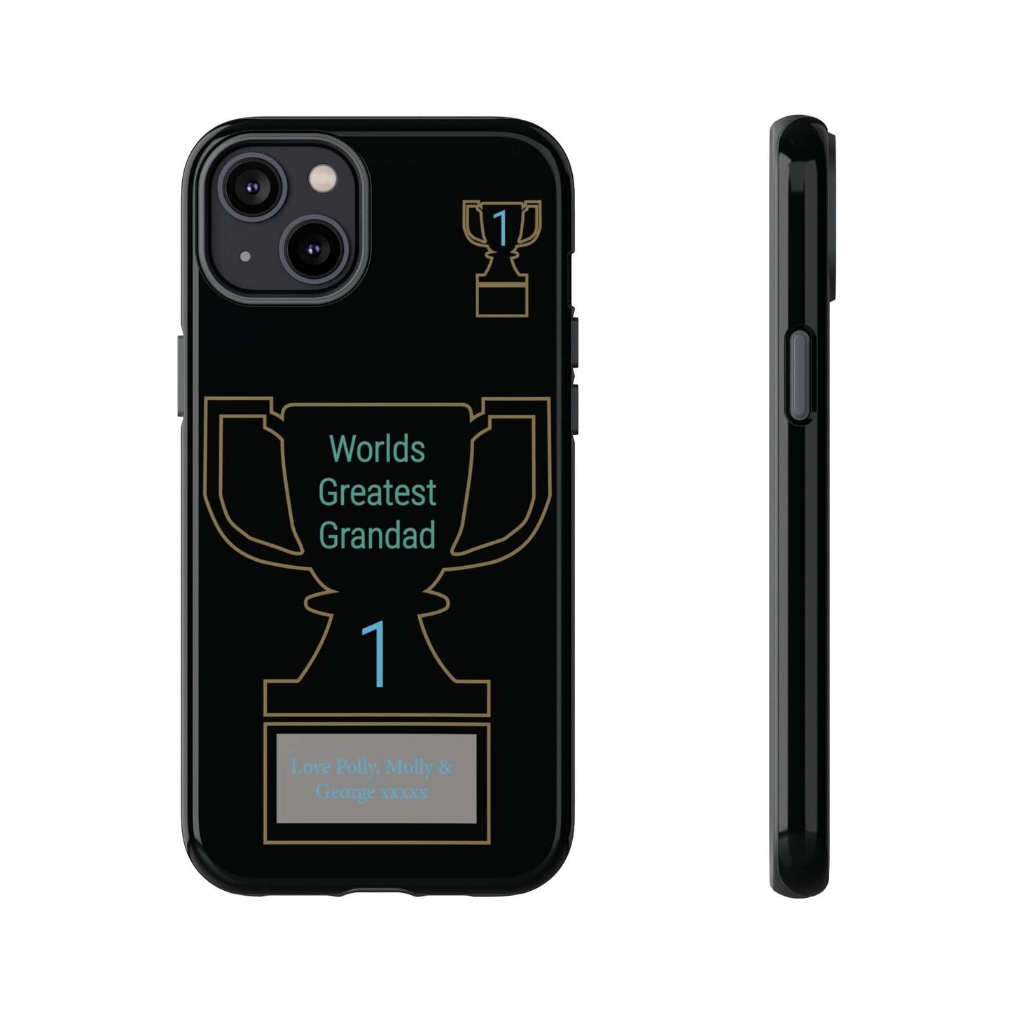 Printify Phone Case iPhone 14 Plus / Glossy Personalised Worlds Greatest Grandad iPhone Case