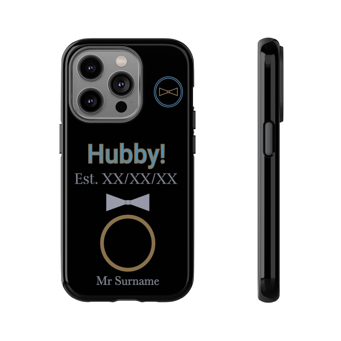 Printify Phone Case iPhone 14 Pro / Glossy Personalised Hubby iPhone Case