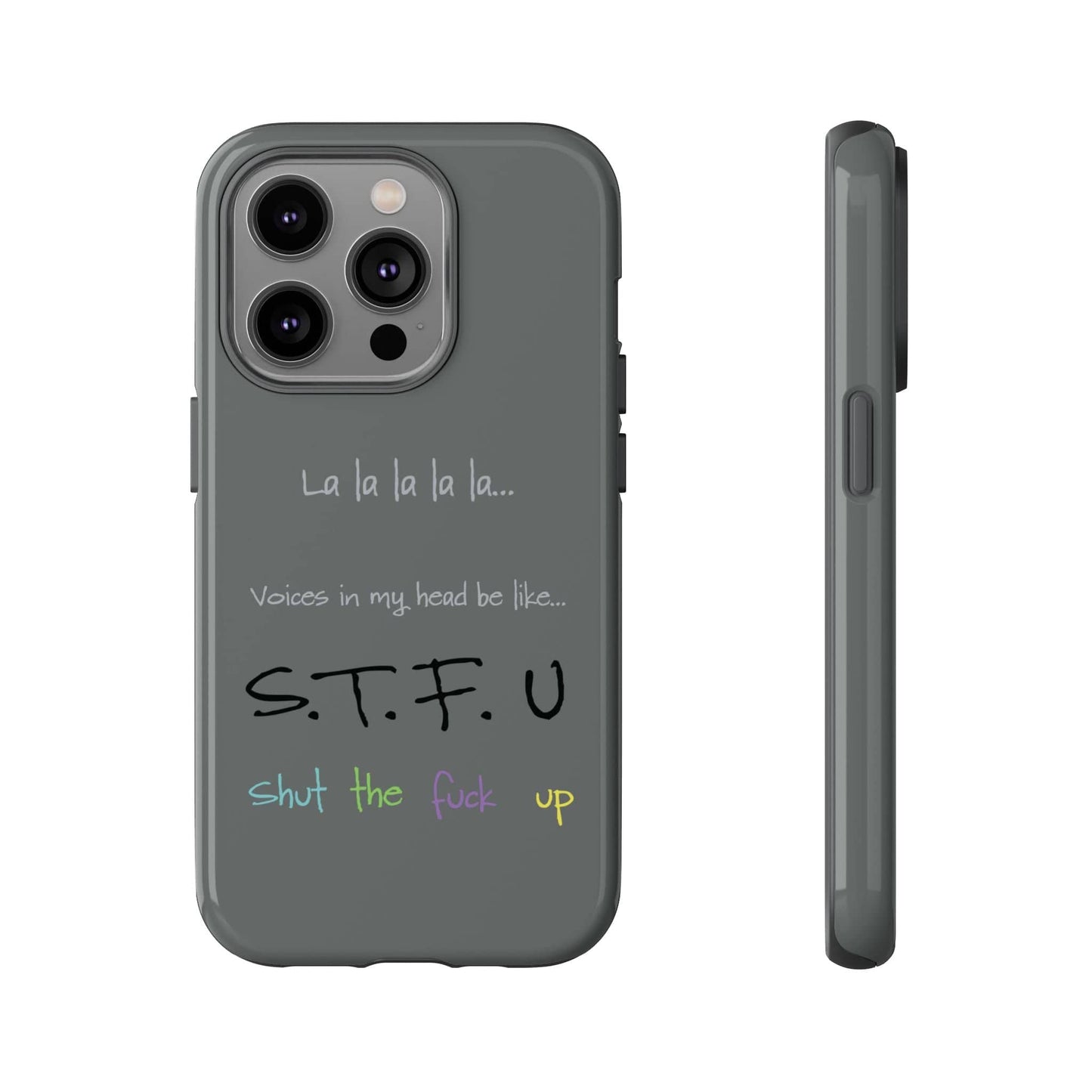 Printify Phone Case iPhone 14 Pro / Glossy Shut the F*ck Up iPhone Case – Bold, Funny & Built to Protect