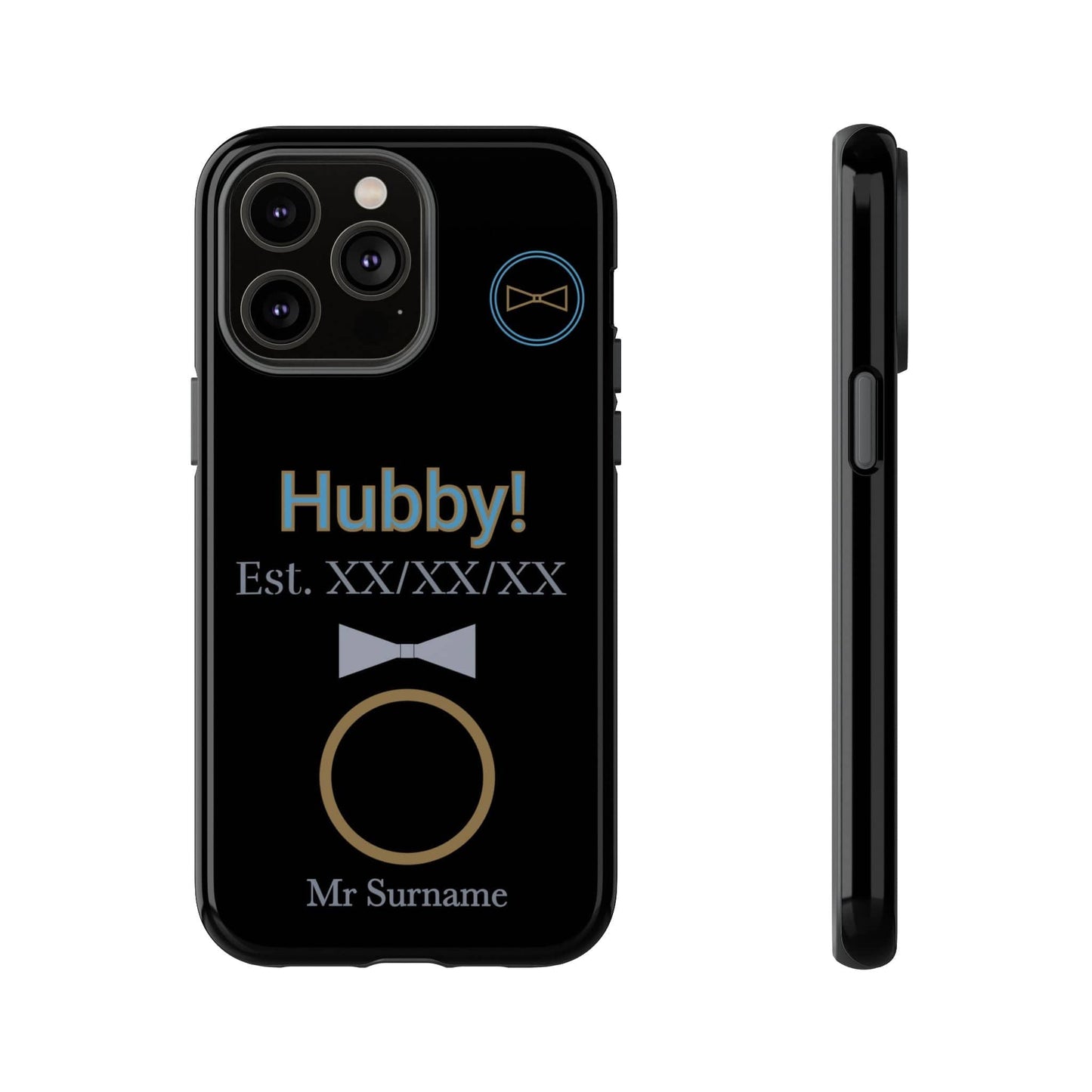 Printify Phone Case iPhone 14 Pro Max / Glossy Personalised Hubby iPhone Case