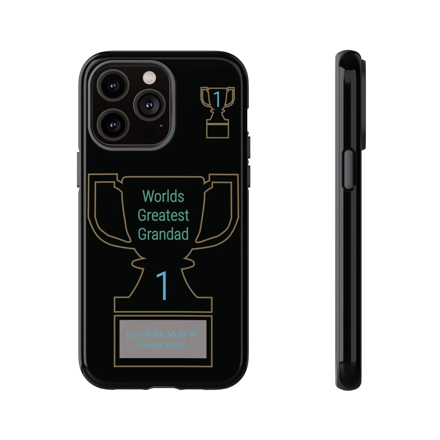 Printify Phone Case iPhone 14 Pro Max / Glossy Personalised Worlds Greatest Grandad iPhone Case