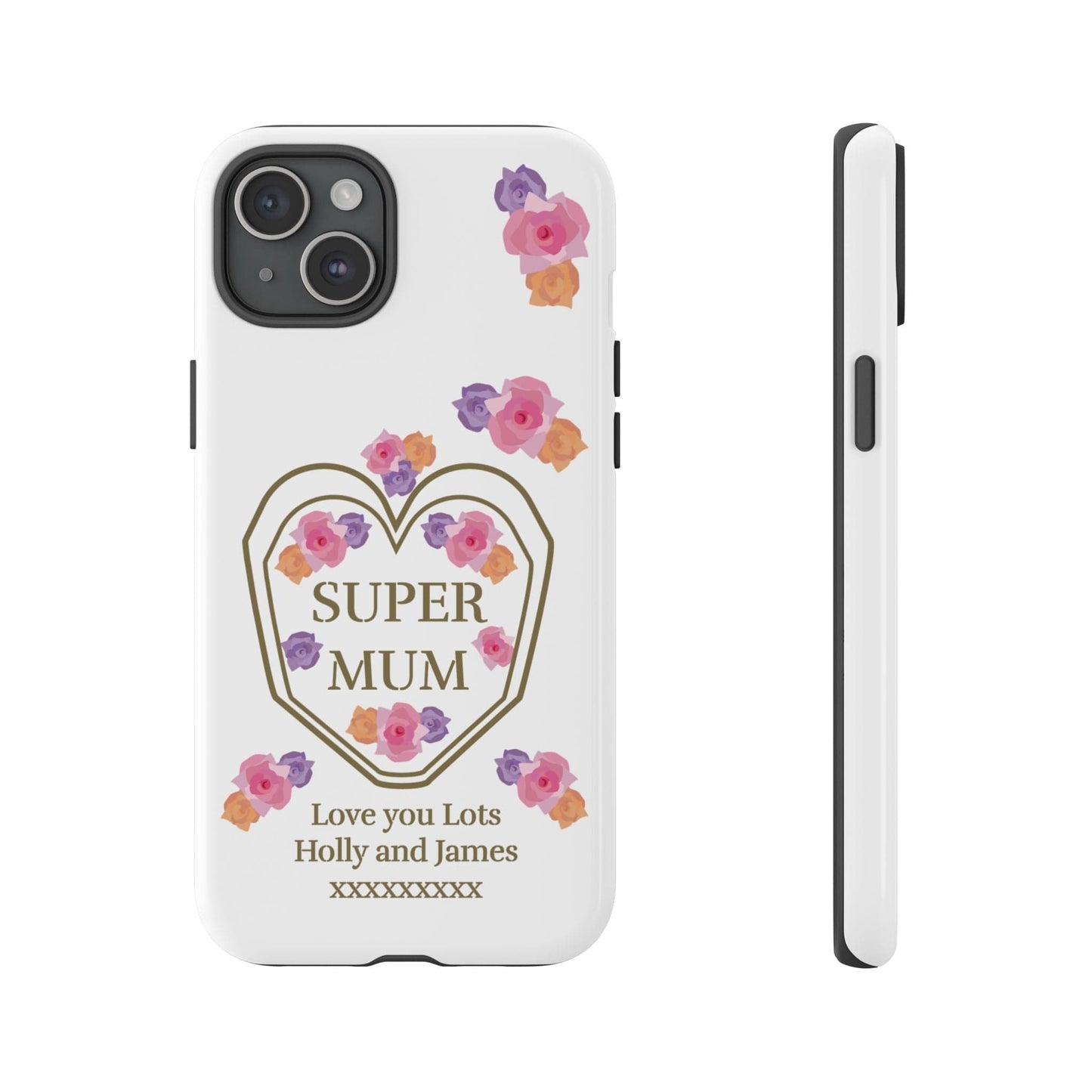 Printify Phone Case iPhone 15 Plus / Glossy Personalised Super Mum iphone Case