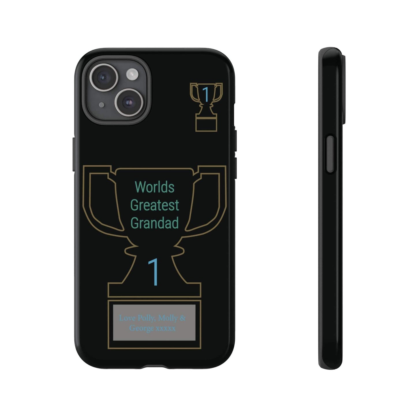 Printify Phone Case iPhone 15 Plus / Glossy Personalised Worlds Greatest Grandad iPhone Case