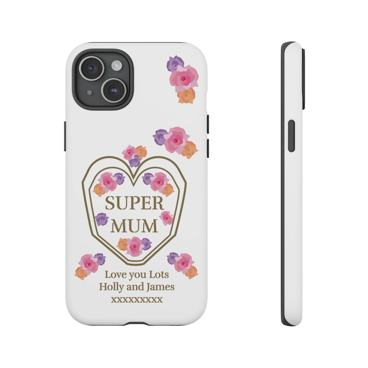 Printify Phone Case iPhone 15 Plus / Matte Personalised Super Mum iphone Case