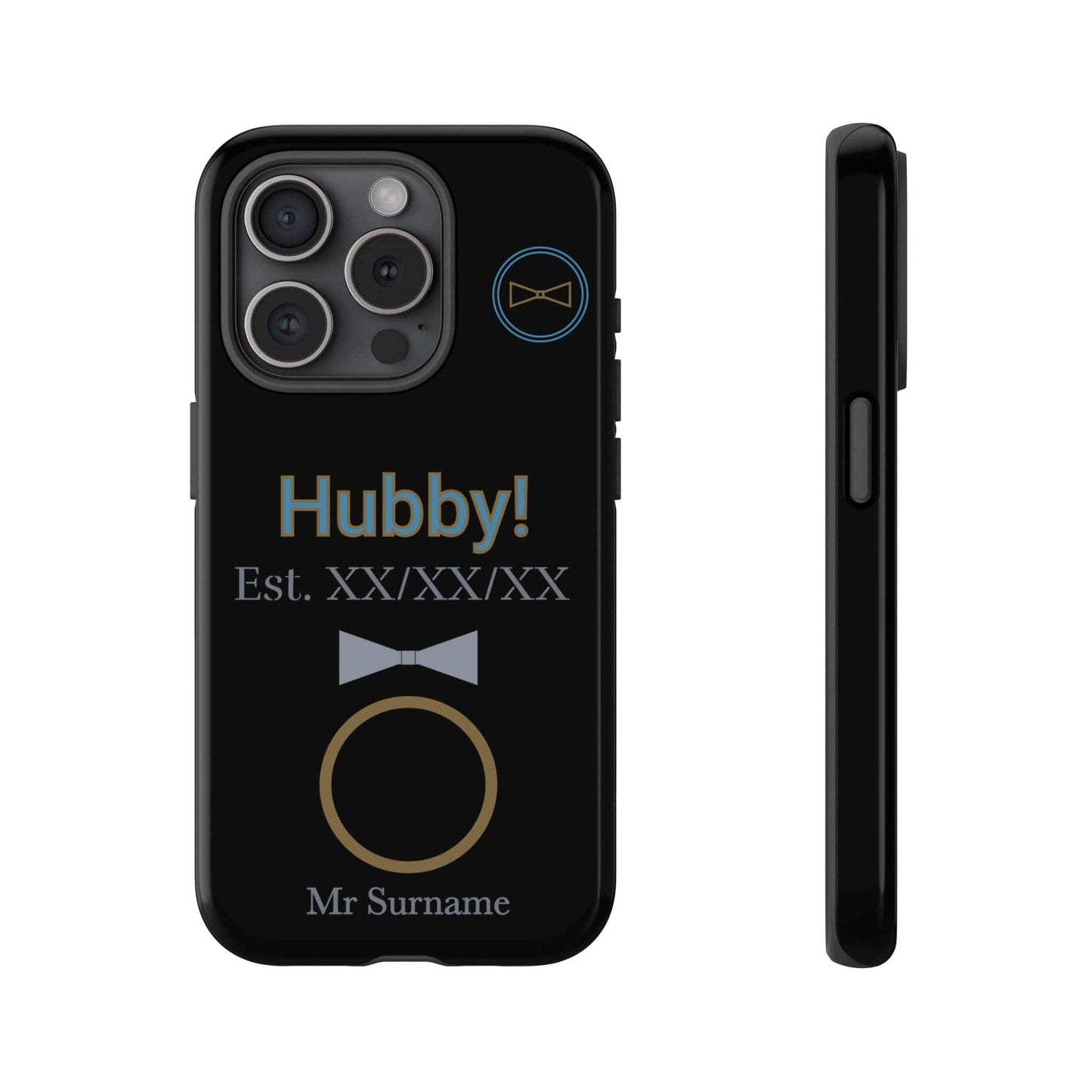 Printify Phone Case iPhone 15 Pro / Glossy Personalised Hubby iPhone Case