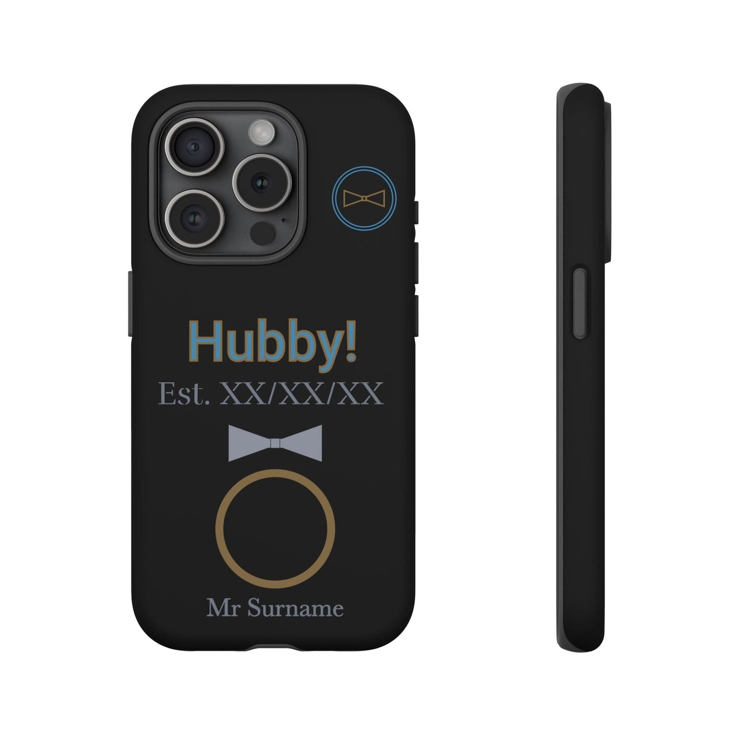 Printify Phone Case iPhone 15 Pro / Matte Personalised Hubby iPhone Case