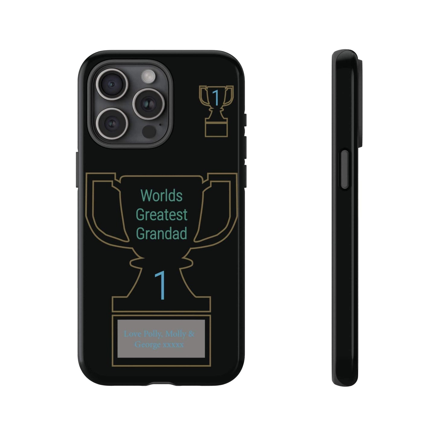 Printify Phone Case iPhone 15 Pro Max / Glossy Personalised Worlds Greatest Grandad iPhone Case