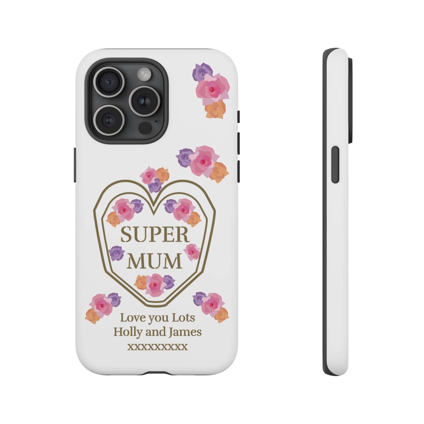 Printify Phone Case iPhone 15 Pro Max / Matte Personalised Super Mum iphone Case