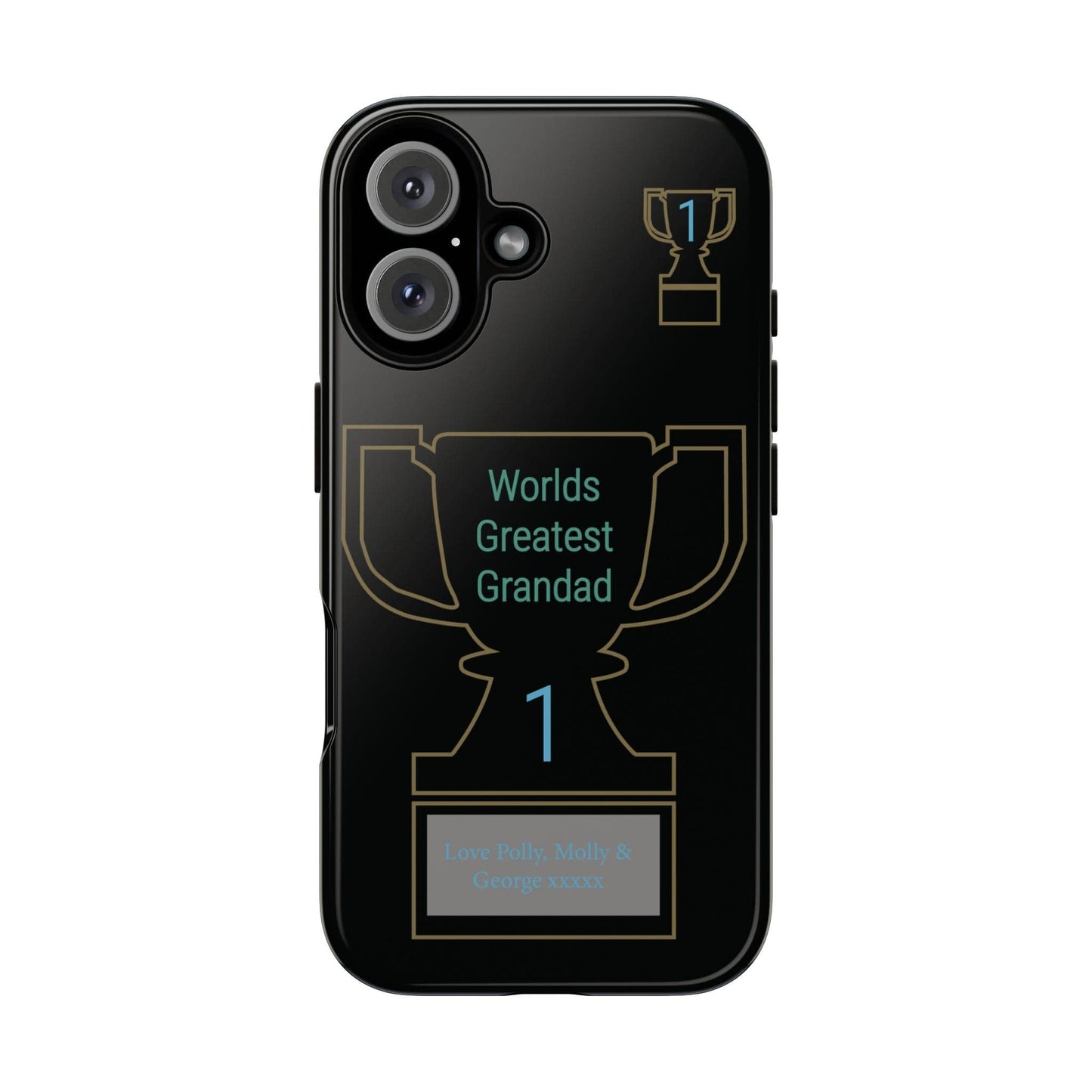 Printify Phone Case iPhone 16 / Glossy Personalised Worlds Greatest Grandad iPhone Case