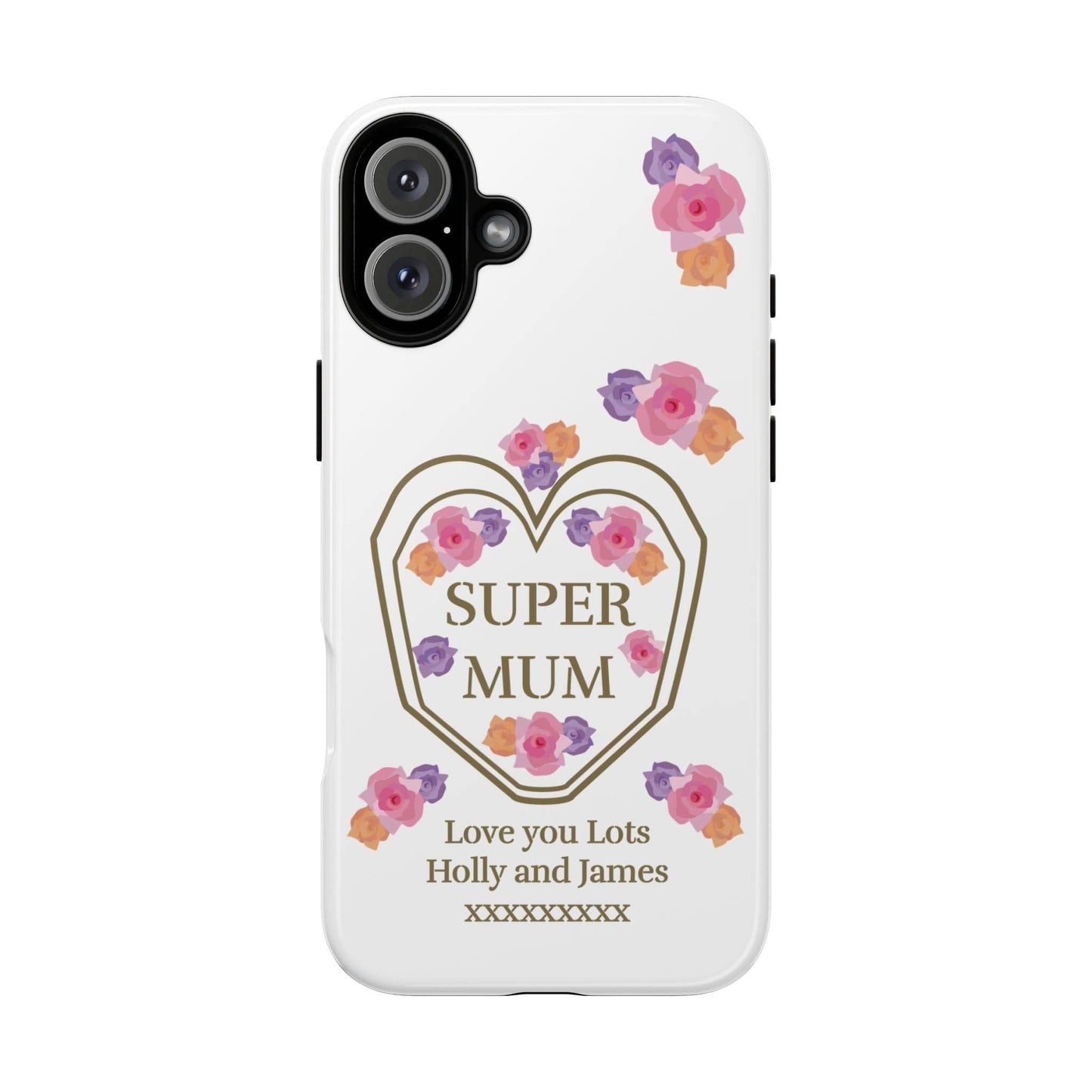 Printify Phone Case iPhone 16 Plus / Glossy Personalised Super Mum iphone Case