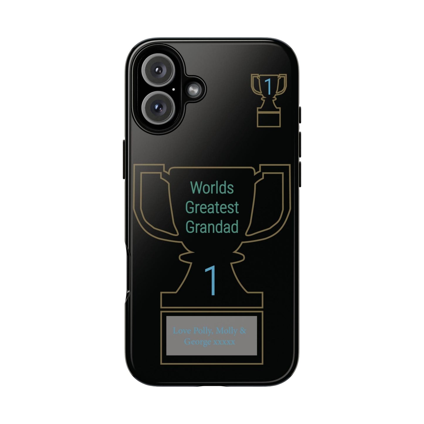 Printify Phone Case iPhone 16 Plus / Glossy Personalised Worlds Greatest Grandad iPhone Case