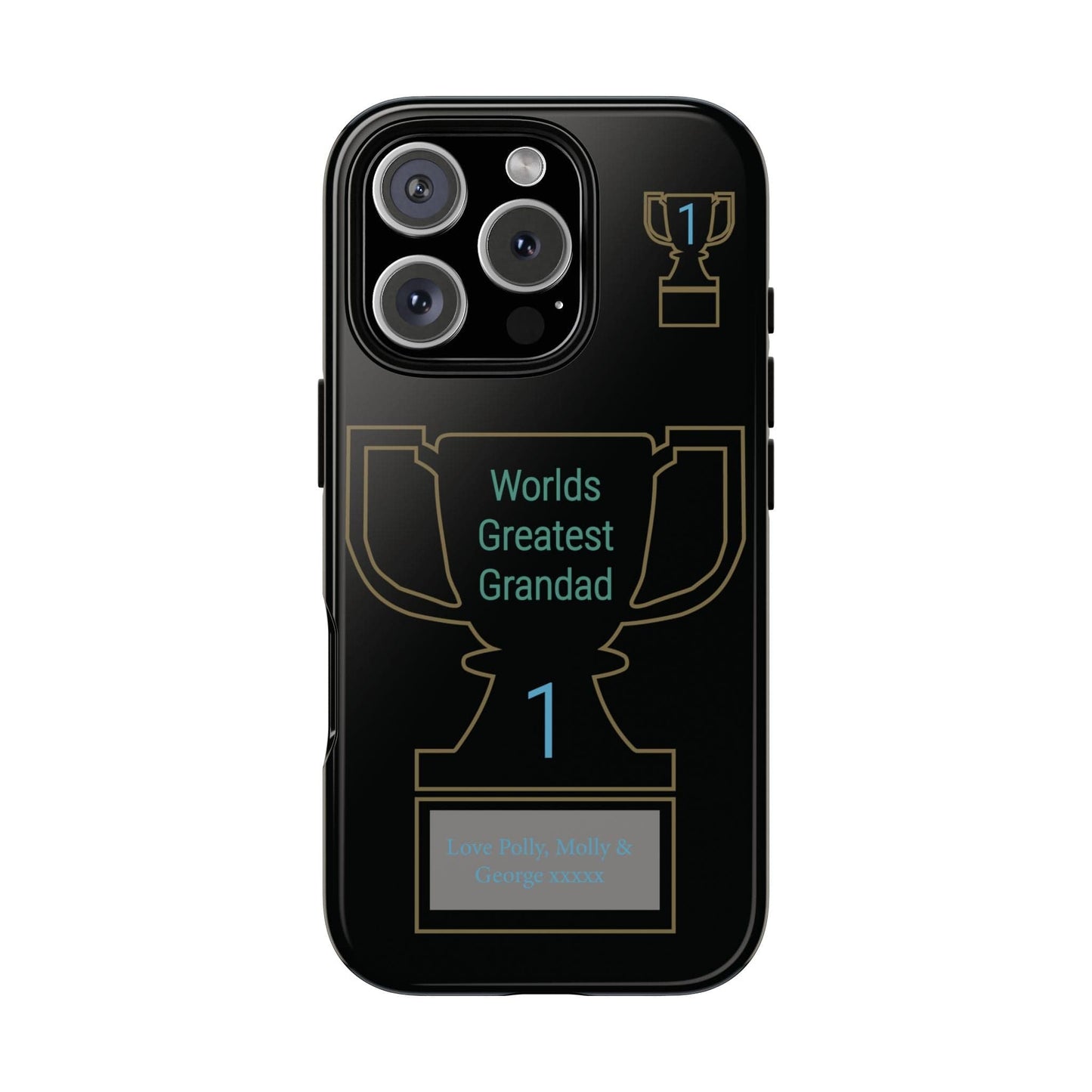 Printify Phone Case iPhone 16 Pro / Glossy Personalised Worlds Greatest Grandad iPhone Case