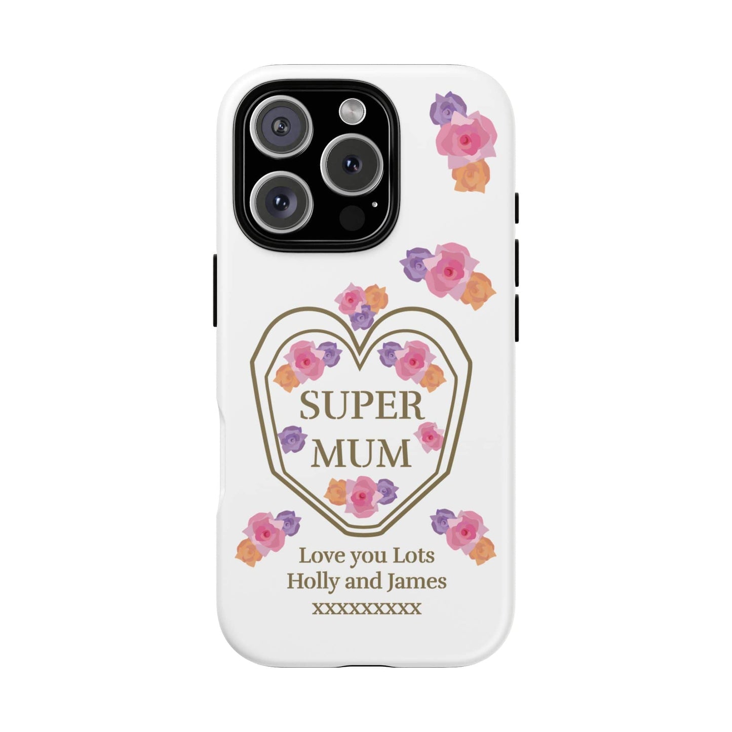 Printify Phone Case iPhone 16 Pro / Matte Personalised Super Mum iphone Case