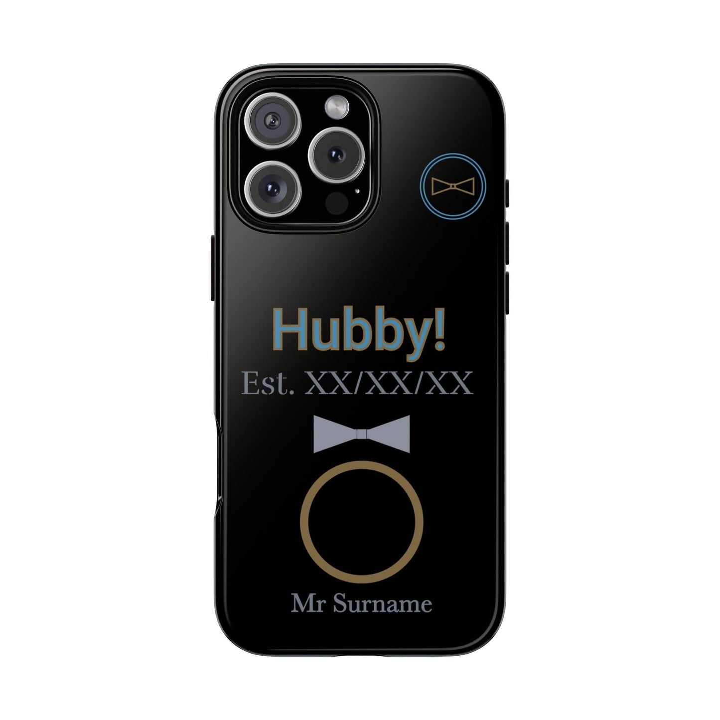Printify Phone Case iPhone 16 Pro Max / Glossy Personalised Hubby iPhone Case