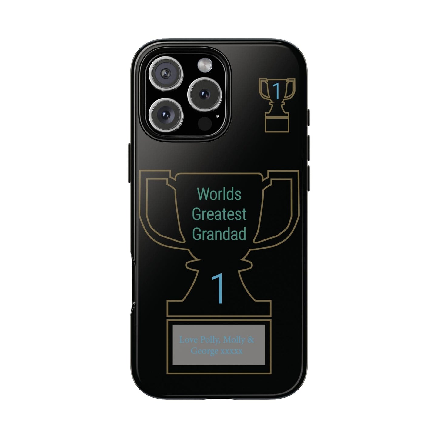 Printify Phone Case iPhone 16 Pro Max / Glossy Personalised Worlds Greatest Grandad iPhone Case