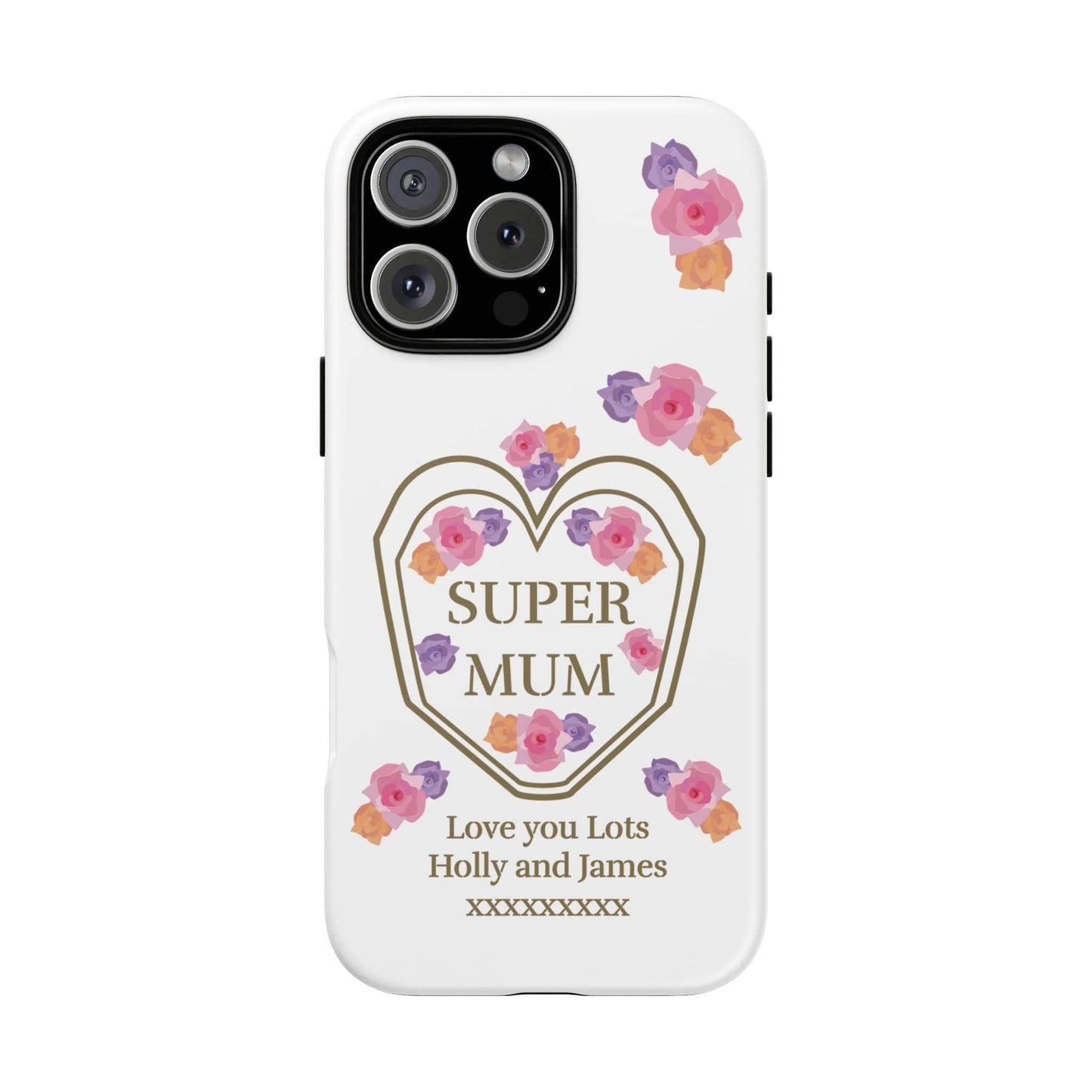 Printify Phone Case iPhone 16 Pro Max / Matte Personalised Super Mum iphone Case