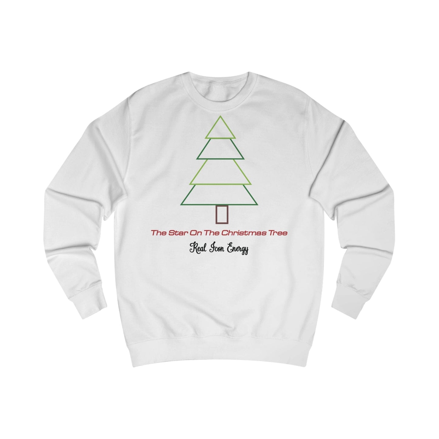 Printify Sweatshirt Arctic White / S Star on the Christmas Tree Jumper