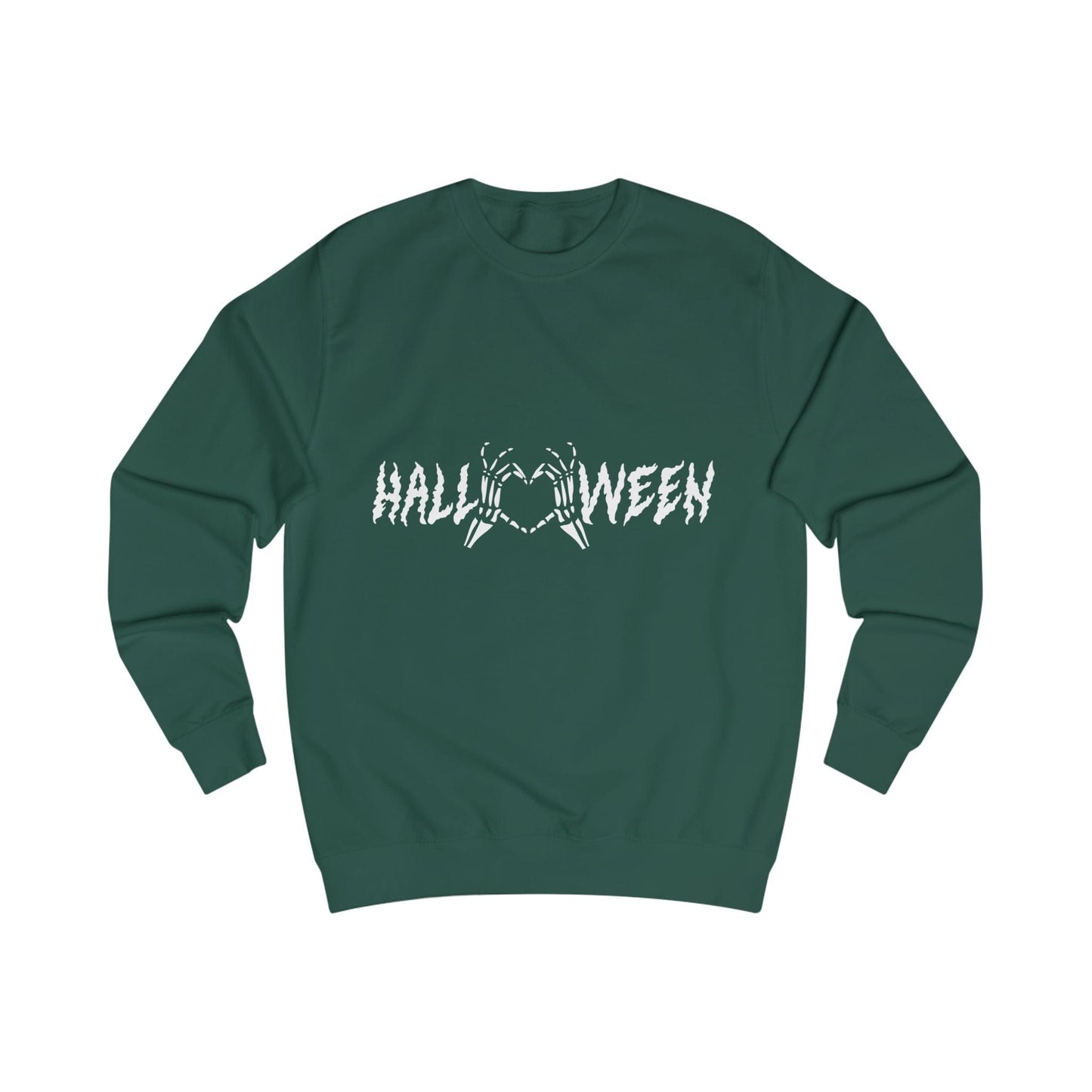 Printify Sweatshirt Bottle Green / S Halloween Heart Hands Sweatshirt