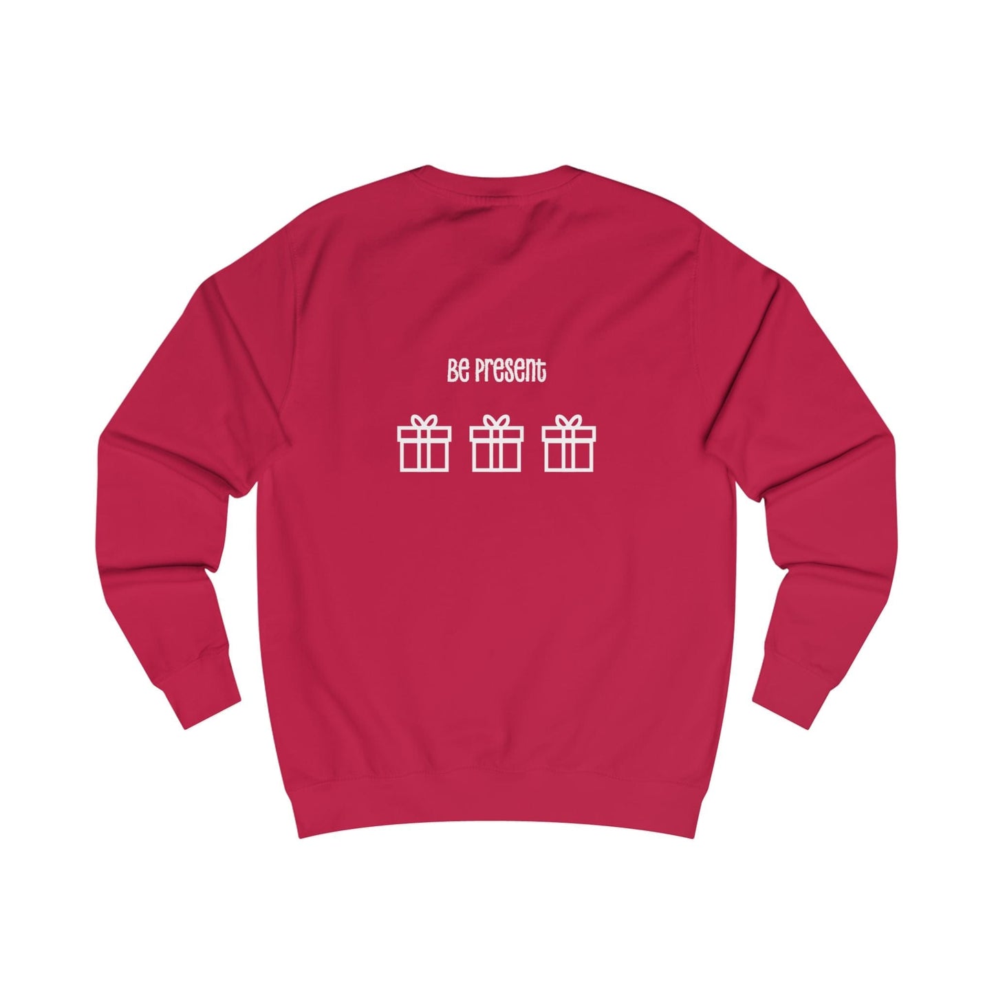 Printify Sweatshirt Christmas Jumper – “Presence Is the Greatest Present” Slogan
