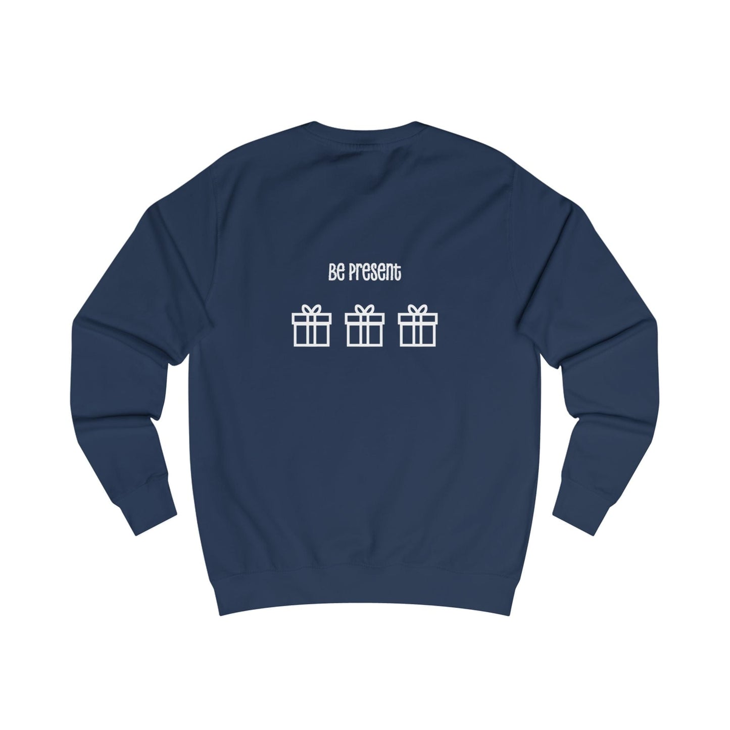 Printify Sweatshirt Christmas Jumper – “Presence Is the Greatest Present” Slogan