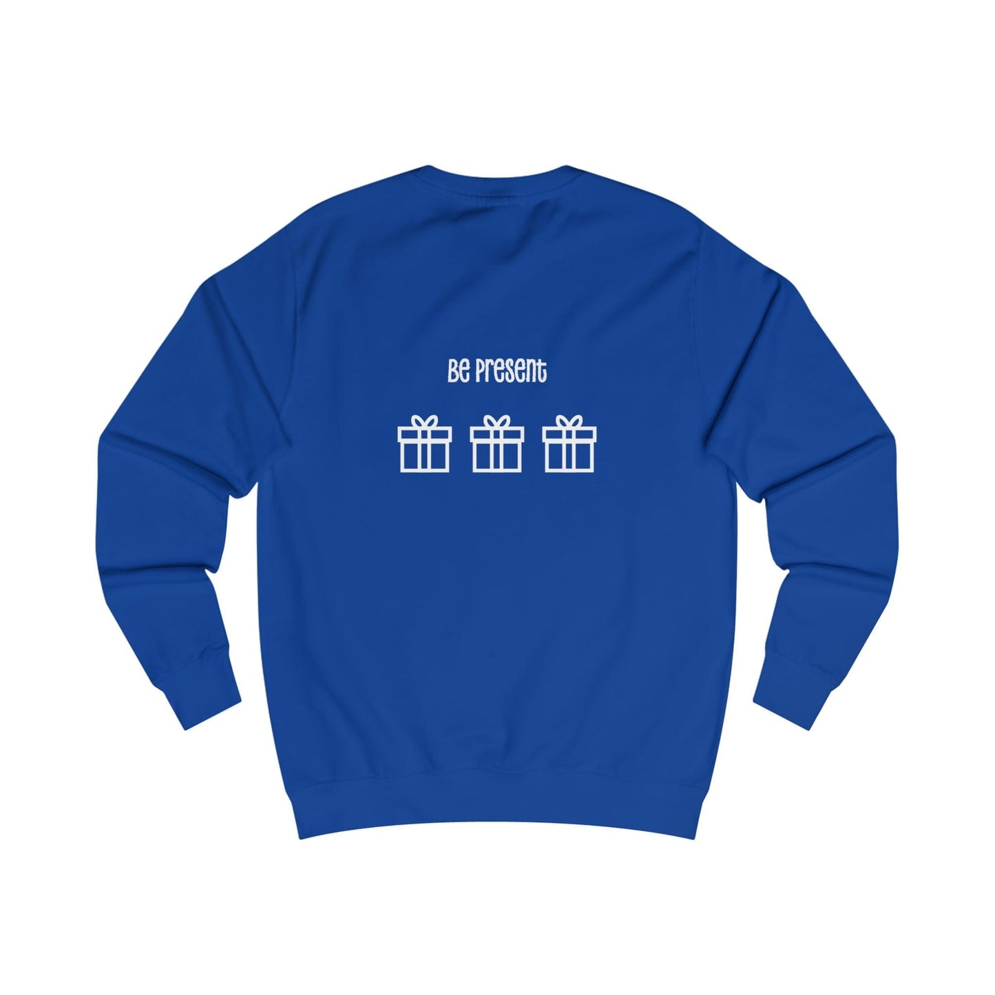 Printify Sweatshirt Christmas Jumper – “Presence Is the Greatest Present” Slogan