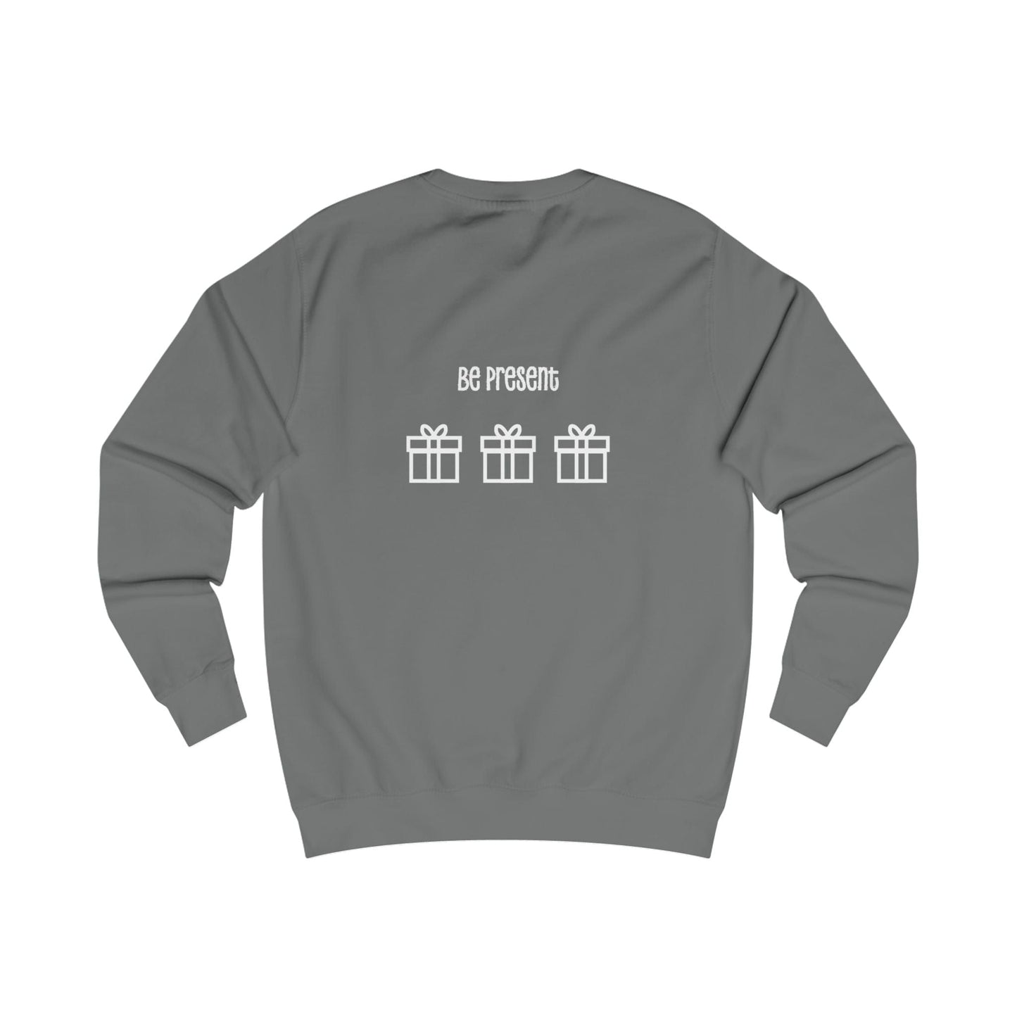 Printify Sweatshirt Christmas Jumper – “Presence Is the Greatest Present” Slogan