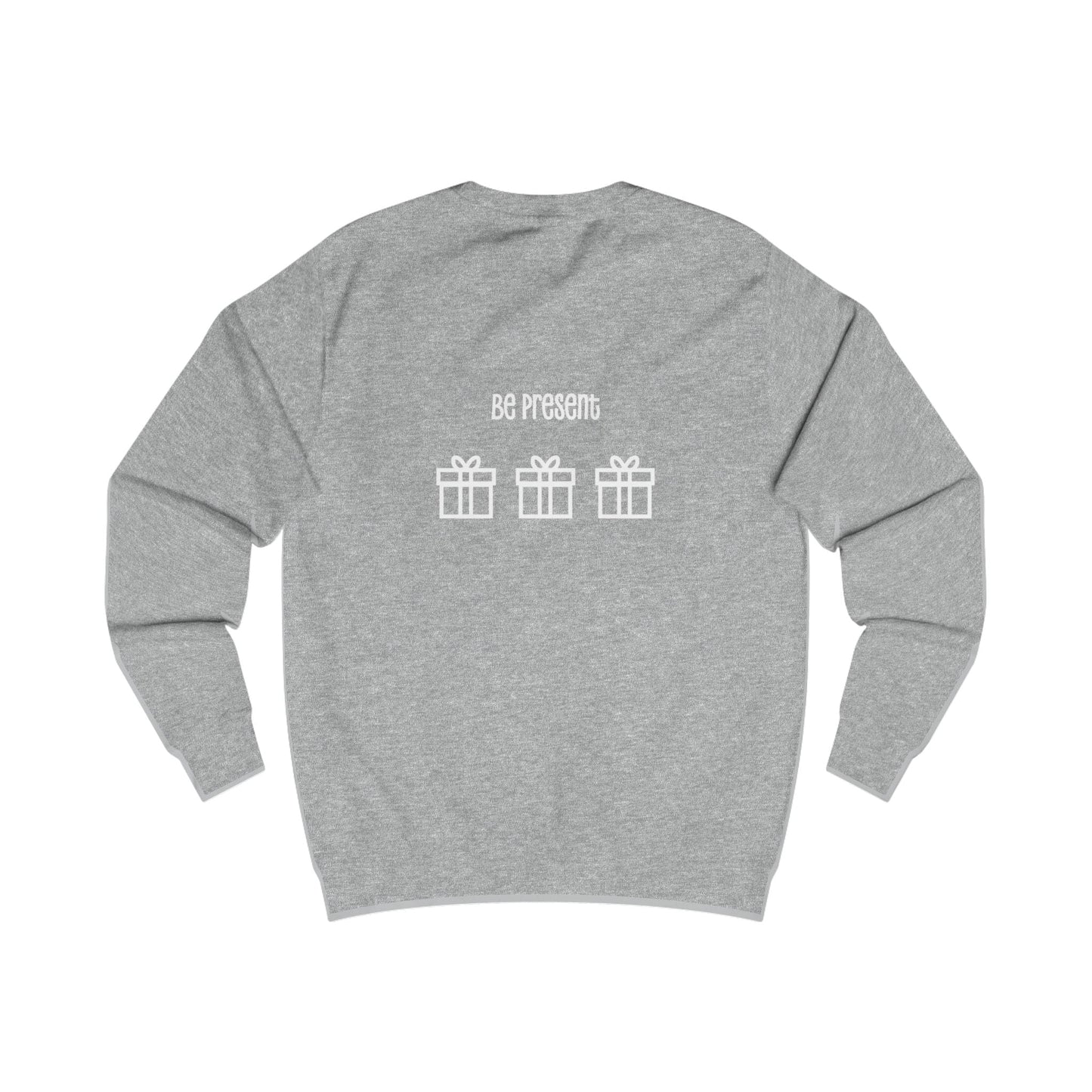 Printify Sweatshirt Christmas Jumper – “Presence Is the Greatest Present” Slogan