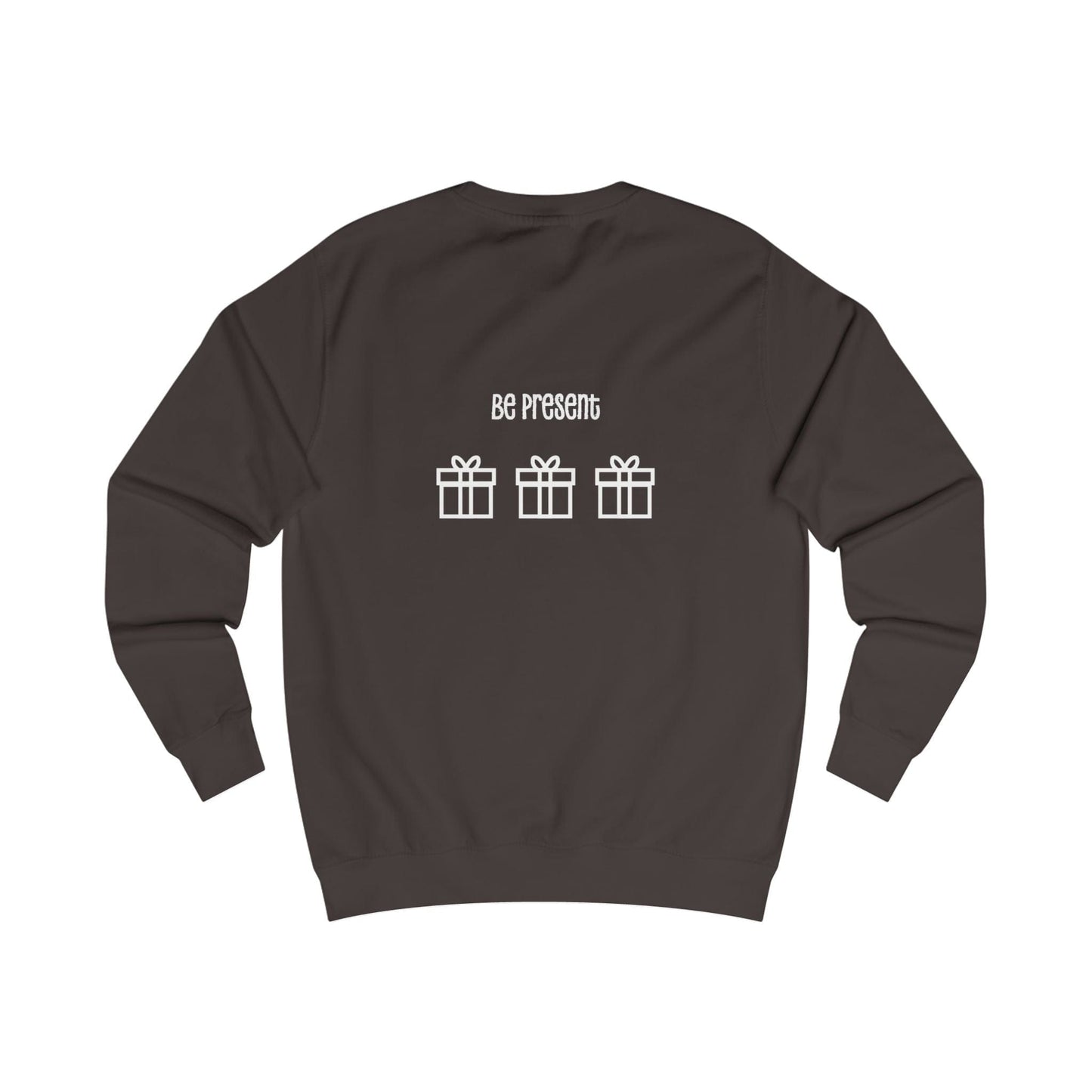 Printify Sweatshirt Christmas Jumper – “Presence Is the Greatest Present” Slogan
