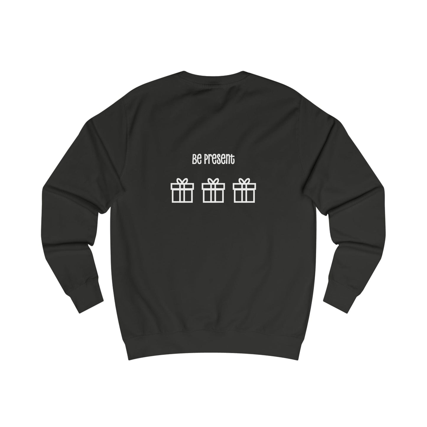 Printify Sweatshirt Christmas Jumper – “Presence Is the Greatest Present” Slogan