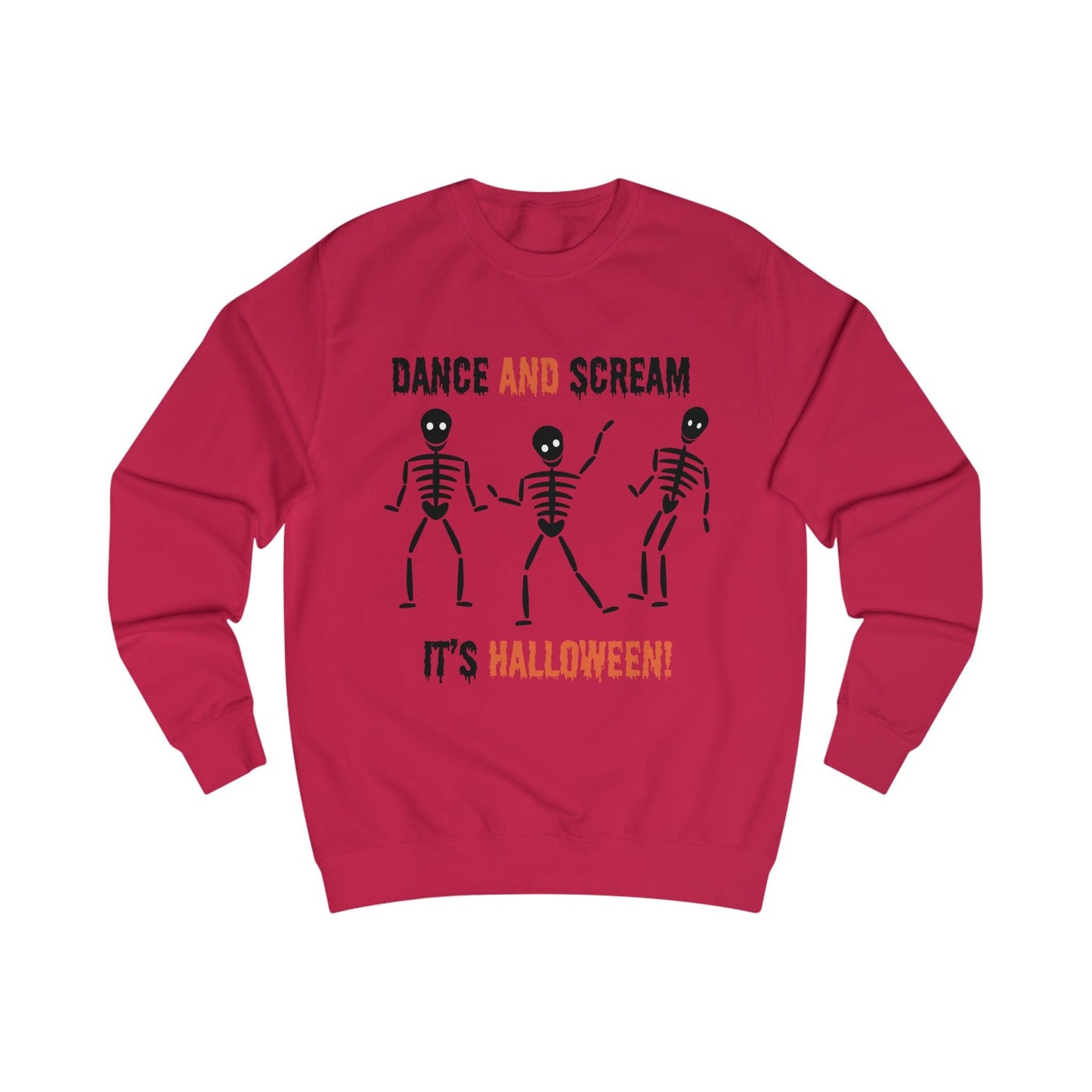 Printify Sweatshirt Fire Red / S Skeleton Dance Sweatshirt