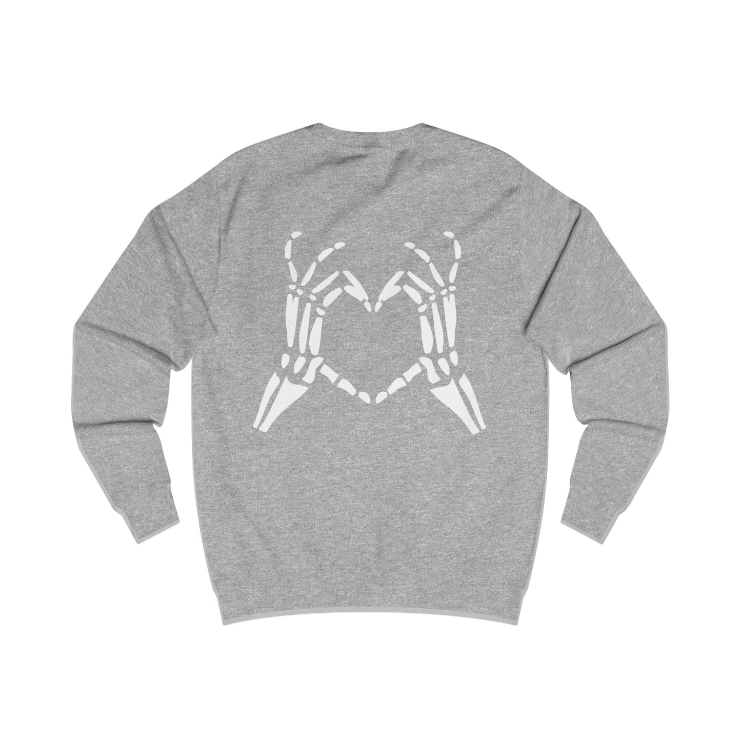 Printify Sweatshirt Halloween Heart Hands Sweatshirt