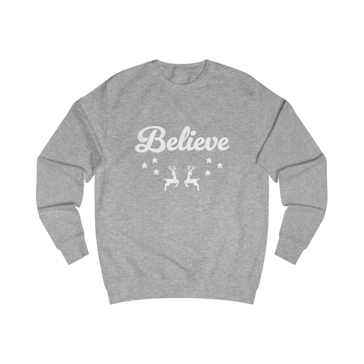 Printify Sweatshirt Heather Grey / S Believe in the Magic Christmas Jumper