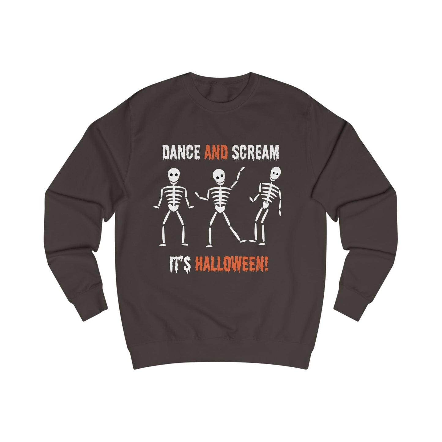 Printify Sweatshirt Hot Chocolate / S Skeleton dance dark base Sweatshirt