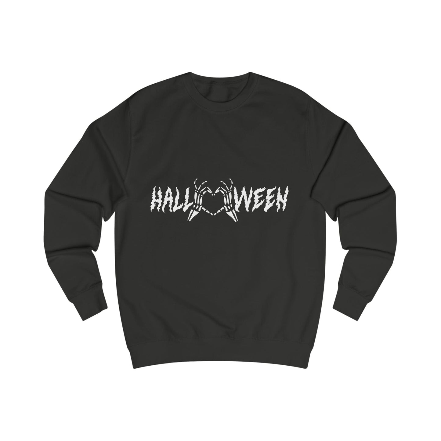 Printify Sweatshirt Jet Black / S Halloween Heart Hands Sweatshirt
