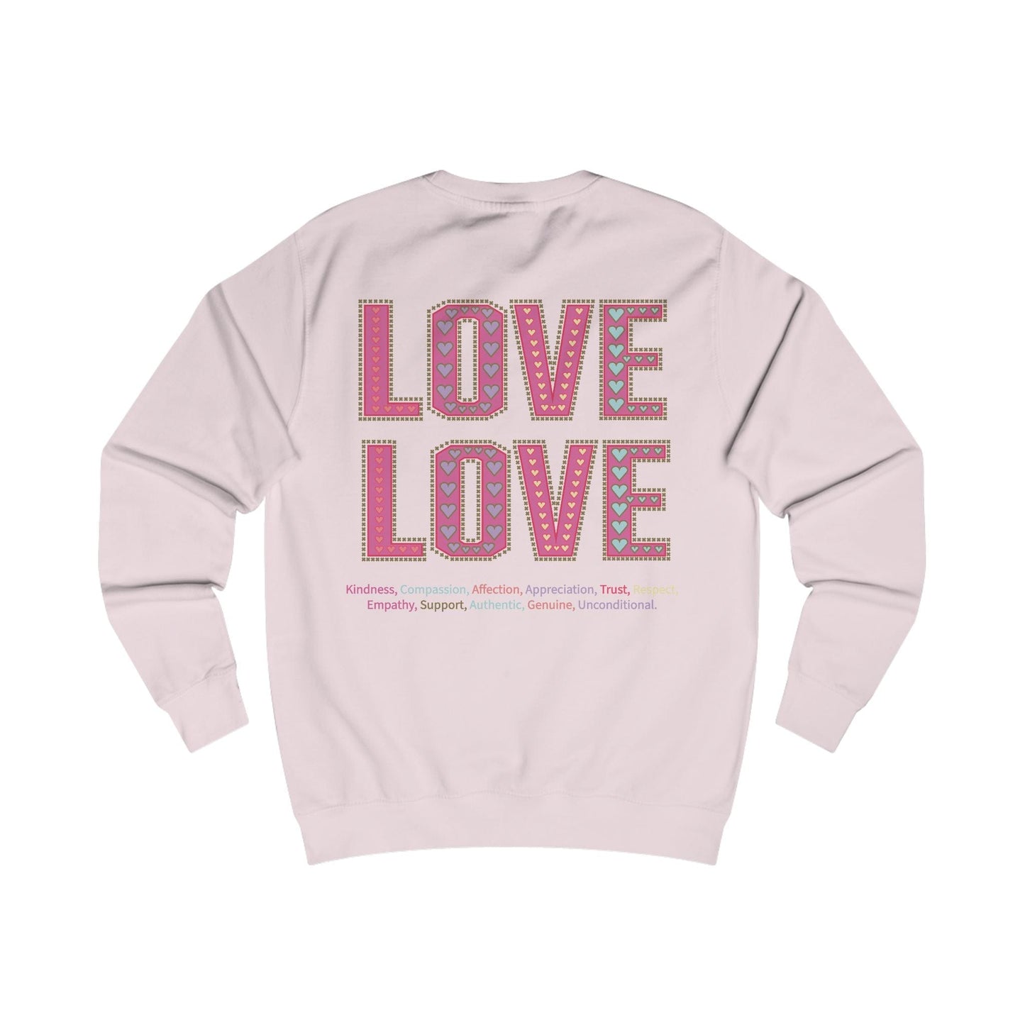 Printify Sweatshirt Love Love Sweatshirt Various Colours