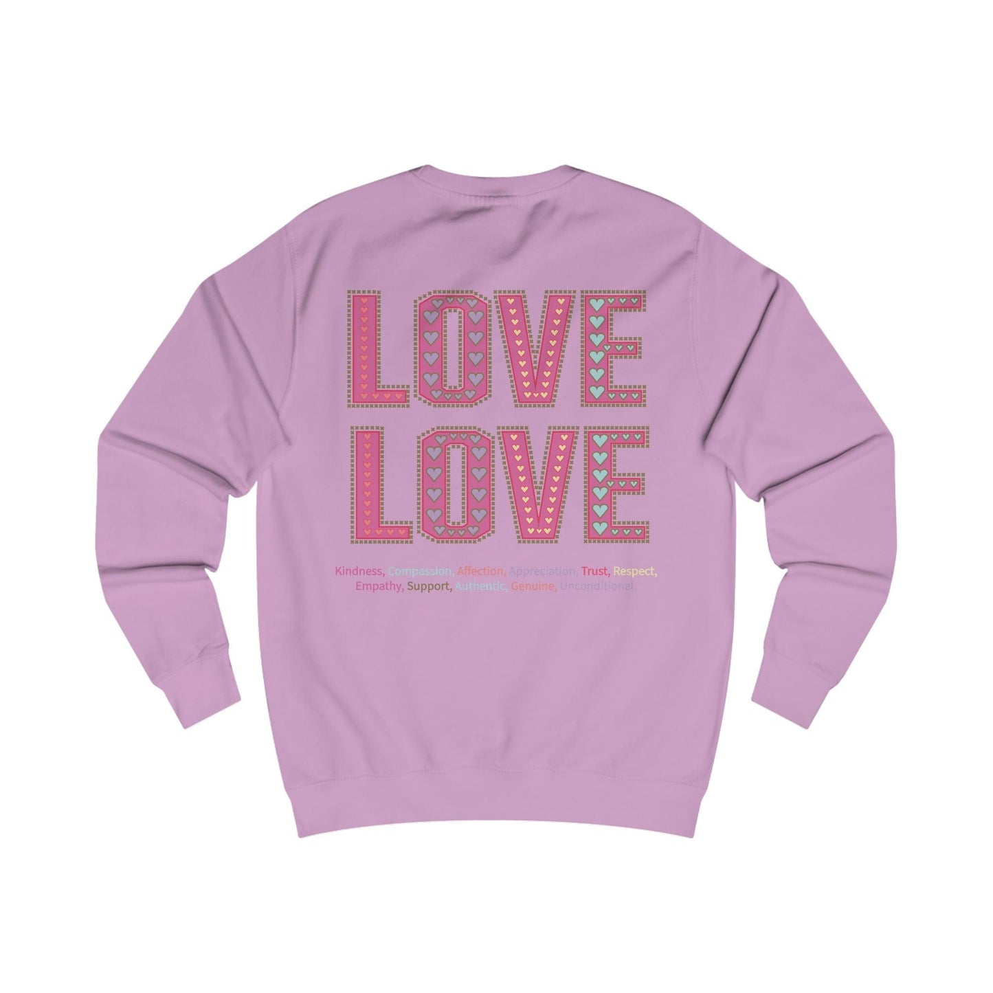 Printify Sweatshirt Love Love Sweatshirt Various Colours