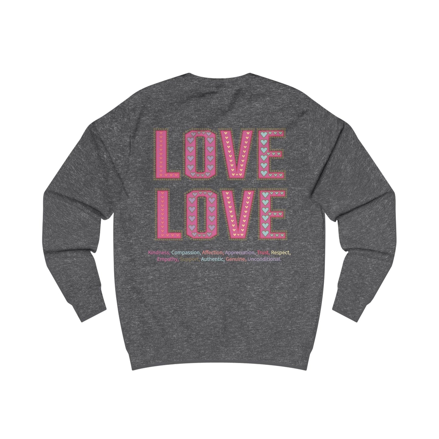 Printify Sweatshirt Love Love Sweatshirt Various Colours