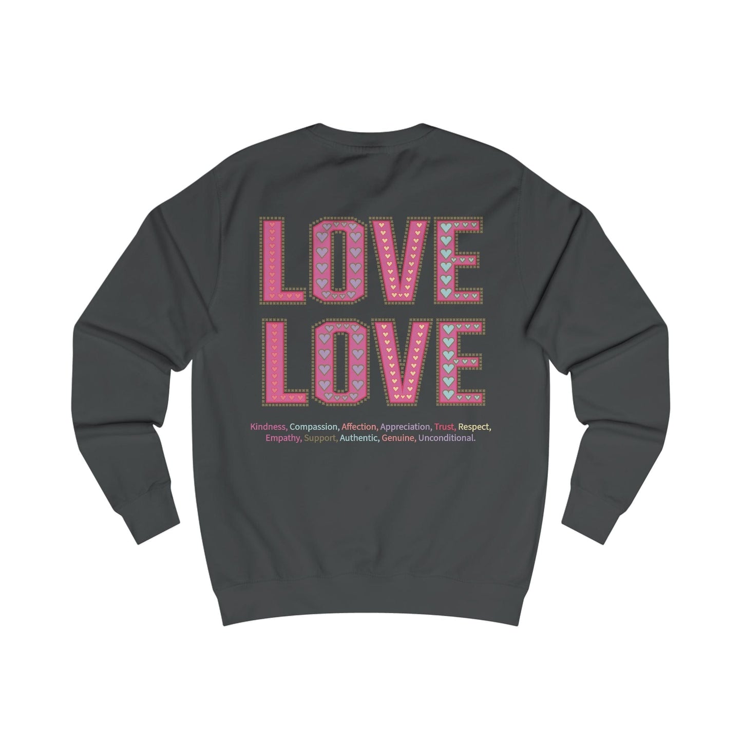 Printify Sweatshirt Love Love Sweatshirt Various Colours
