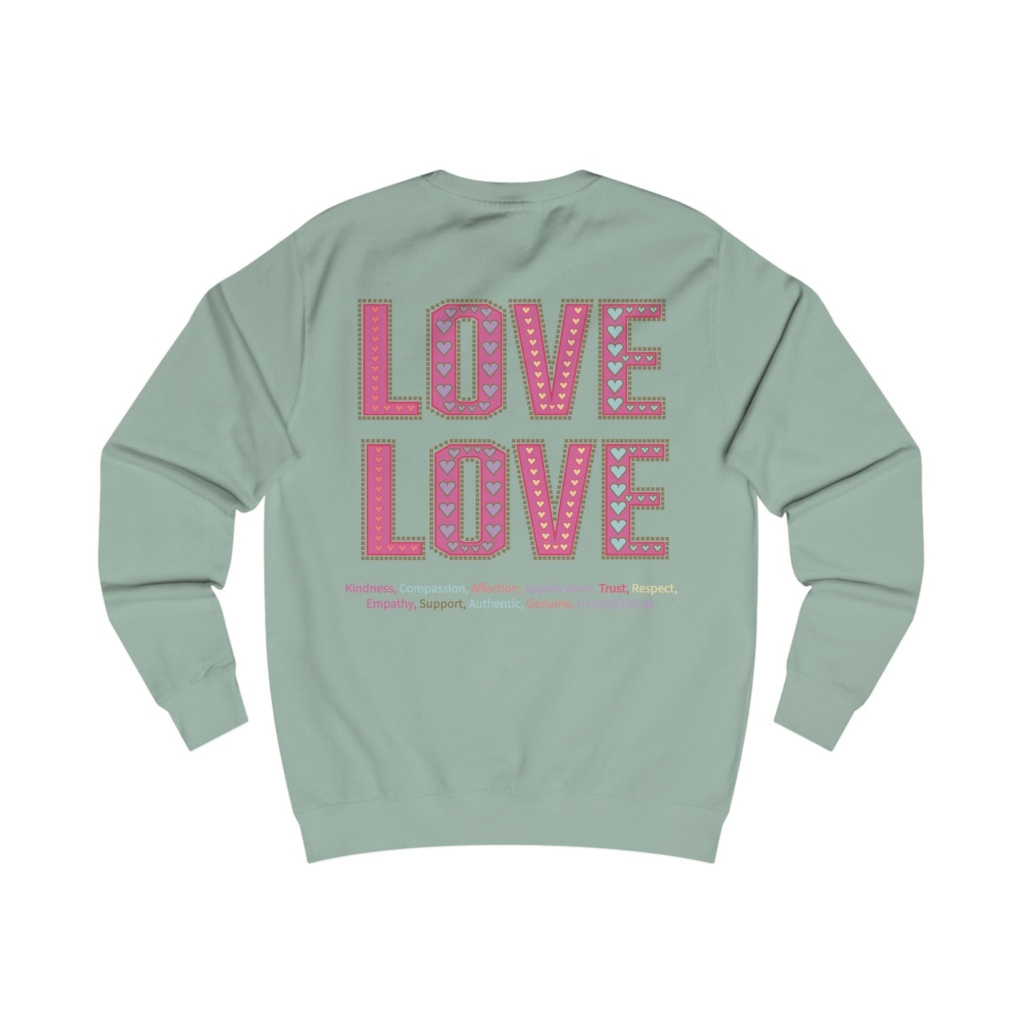 Printify Sweatshirt Love Love Sweatshirt Various Colours