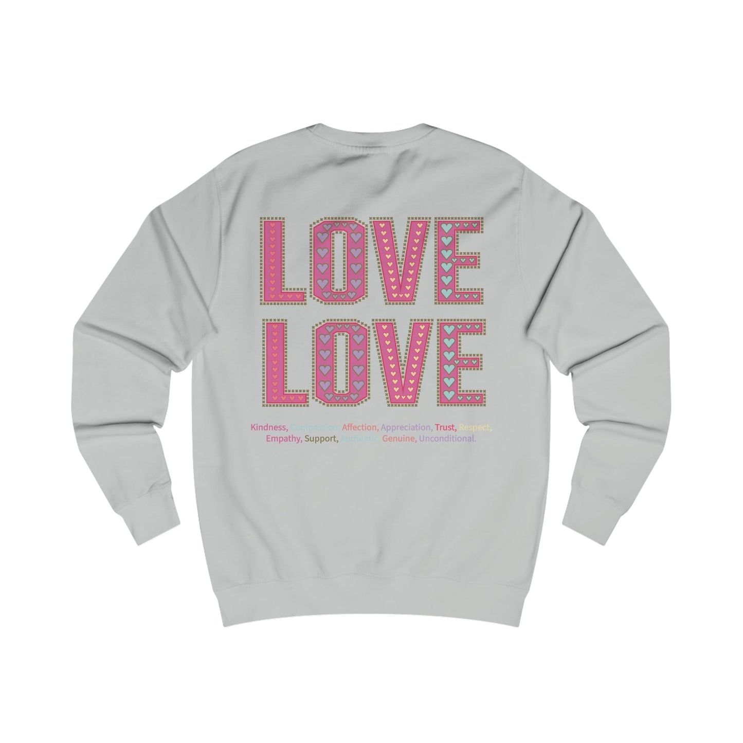 Printify Sweatshirt Love Love Sweatshirt Various Colours