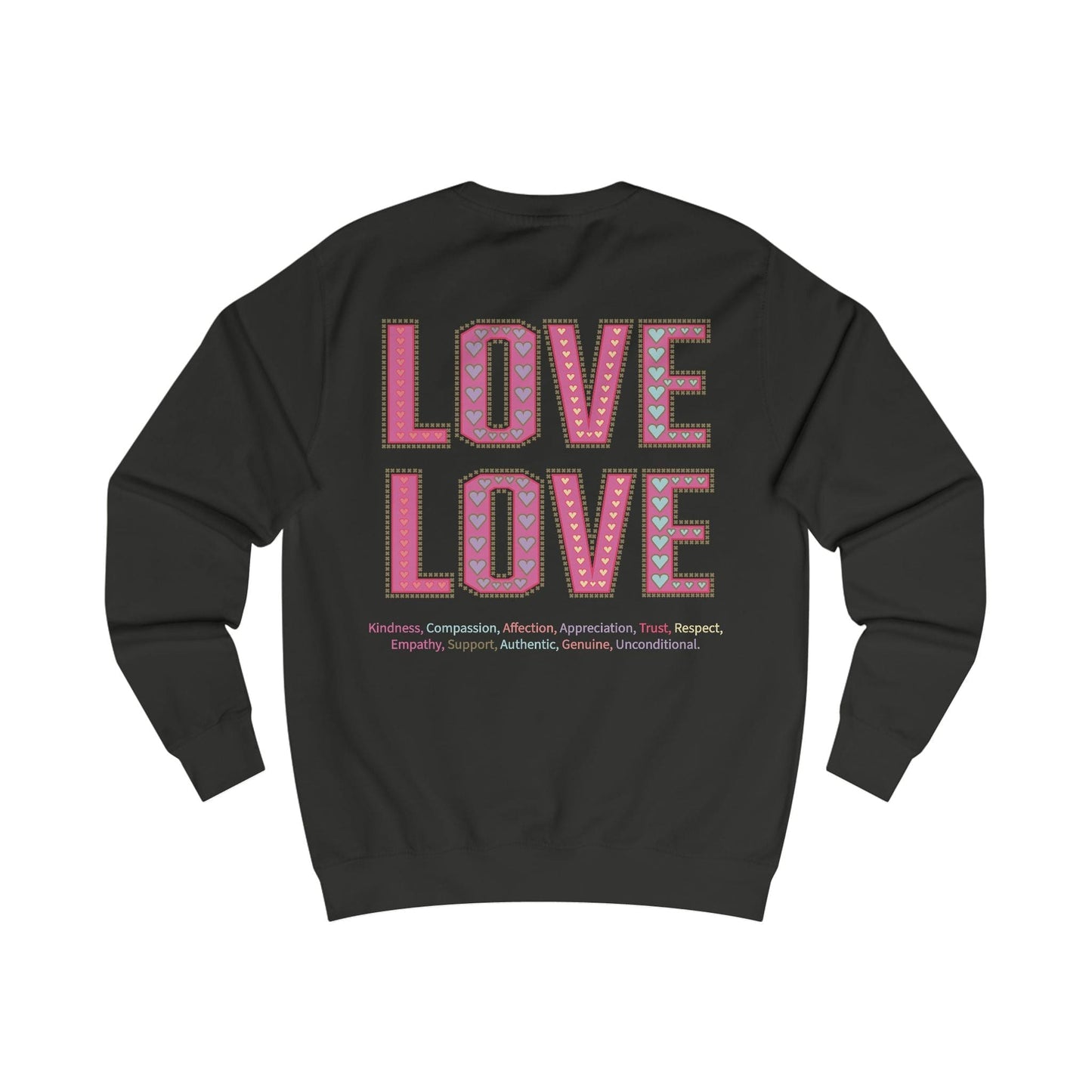 Printify Sweatshirt Love Love Sweatshirt Various Colours