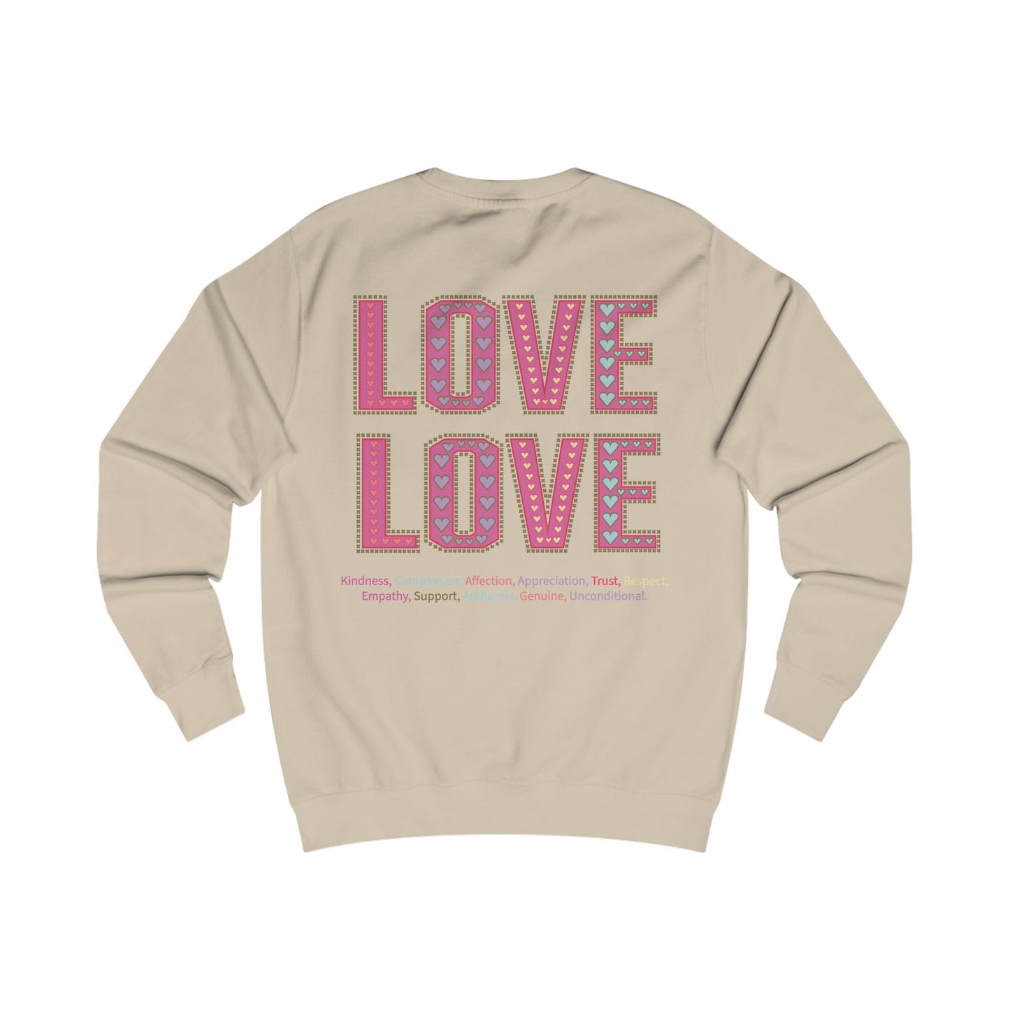 Printify Sweatshirt Love Love Sweatshirt Various Colours